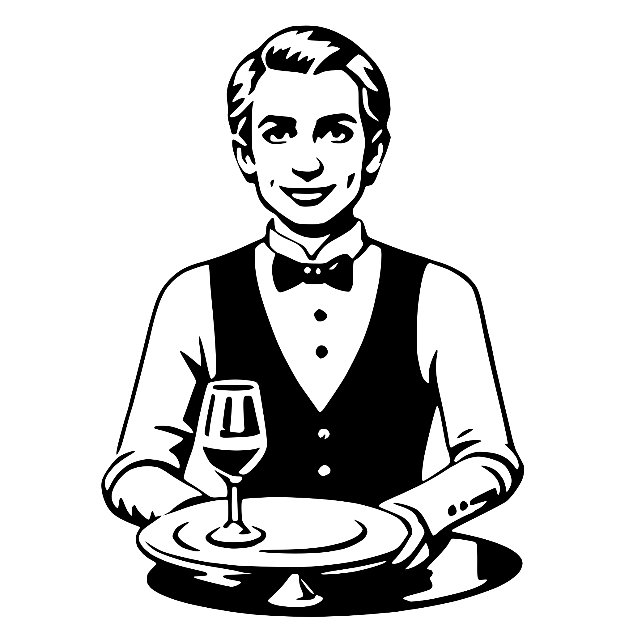 AI-generated SVG of 'waiter'