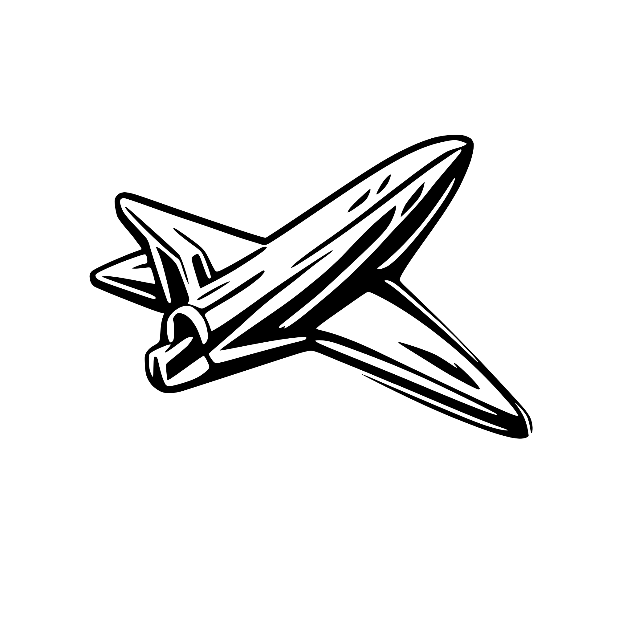 AI-generated SVG of 'jet flying'