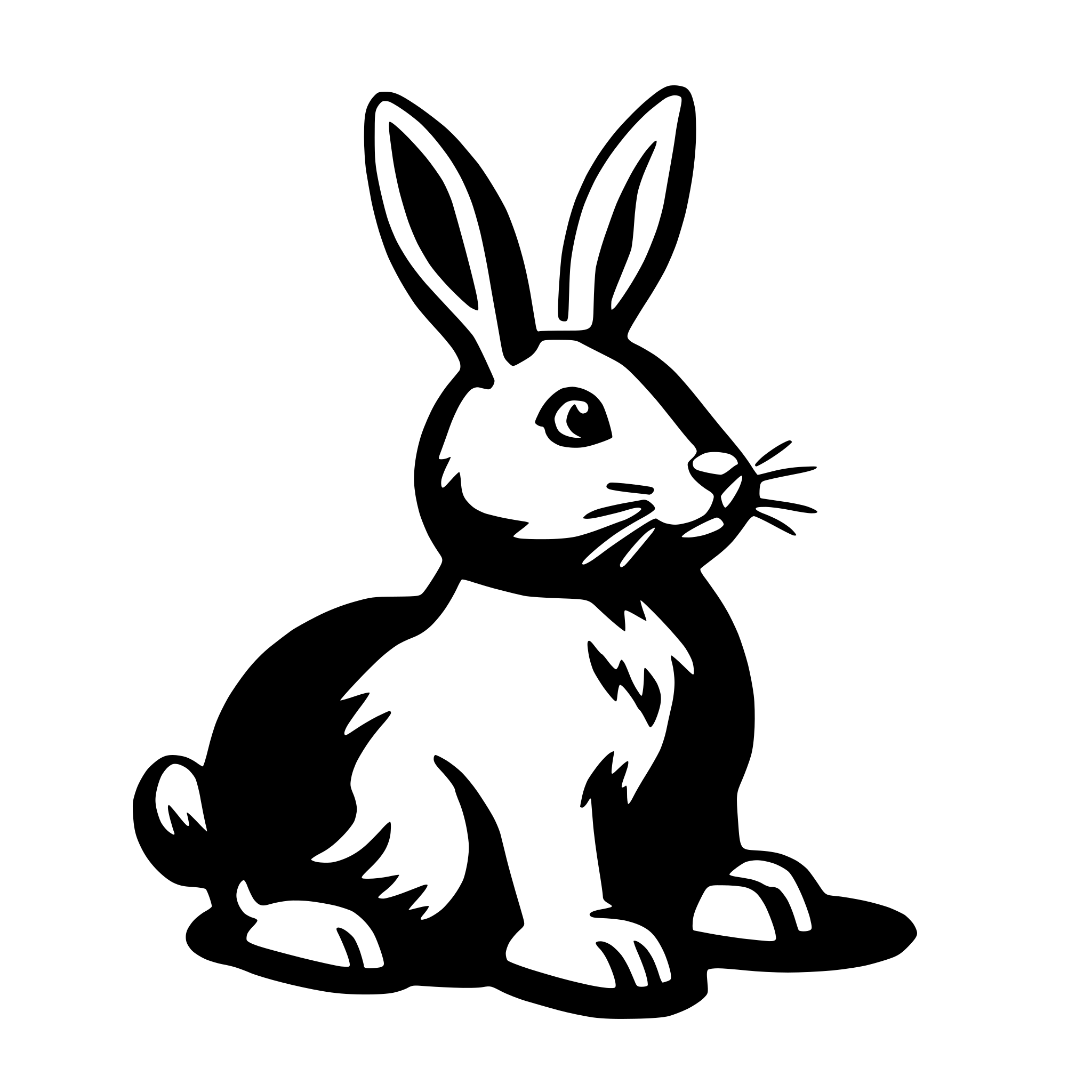 AI-generated SVG of 'chocolate bunny'