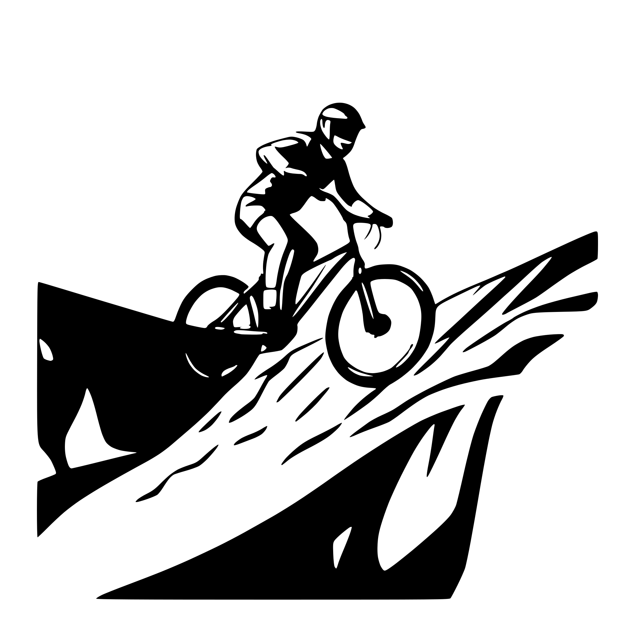 AI-generated SVG of a mountainbike in the air