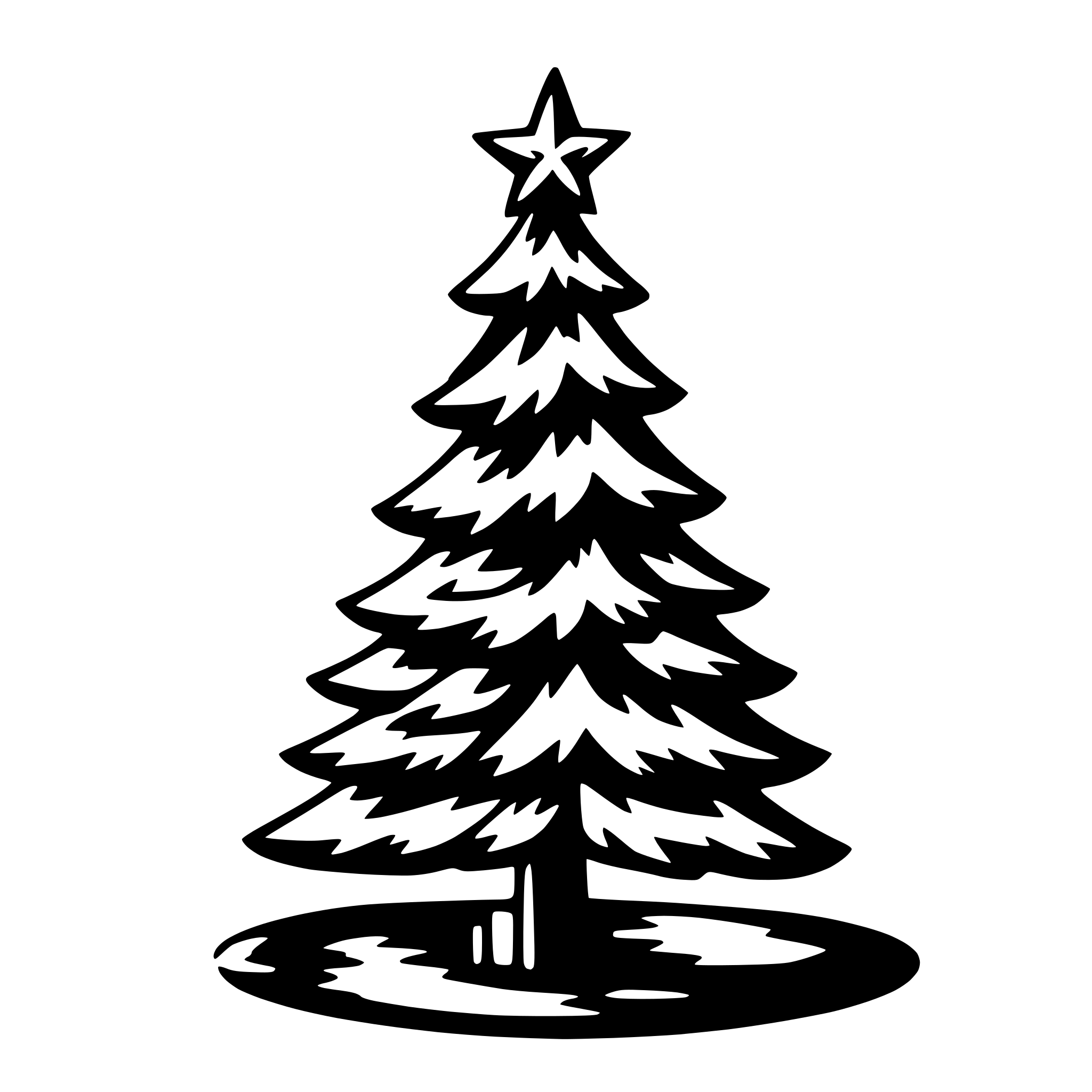 AI-generated SVG of 'christmas tree'