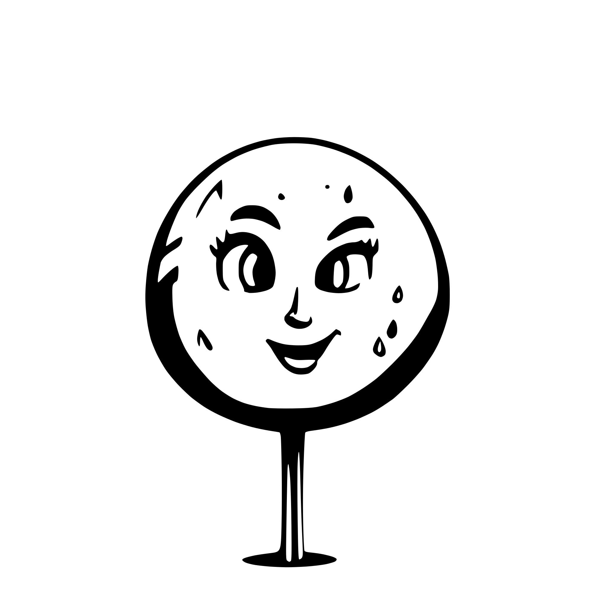 AI-generated SVG of a moon