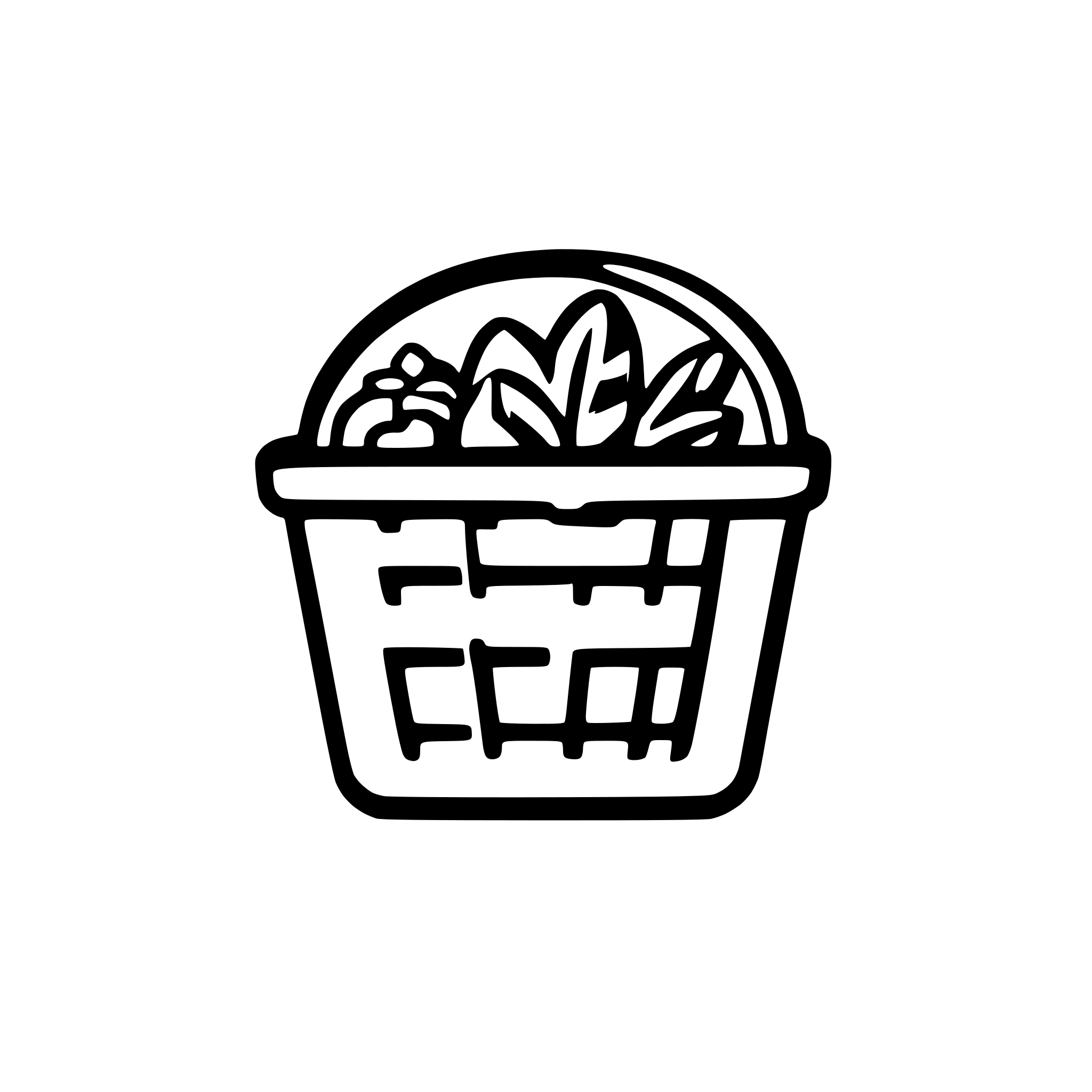 AI-generated SVG of a icon for a meal play website. A grocery basket with colorful vegetables. A green check mark in front of the basket. Use colors