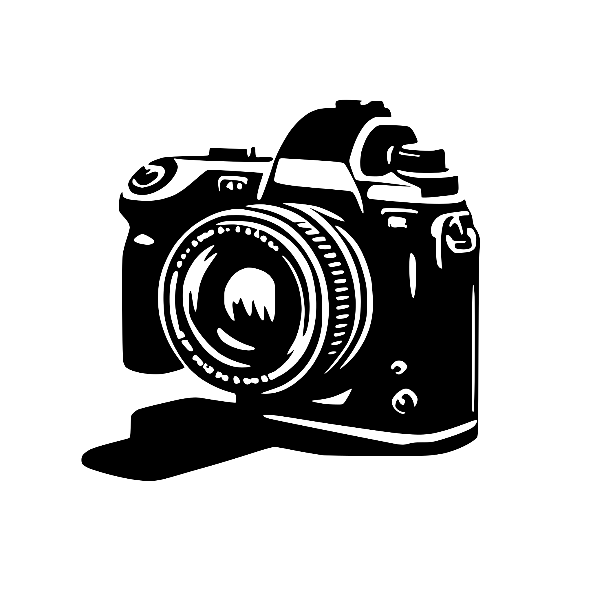 AI-generated SVG of 'a dslr camera'