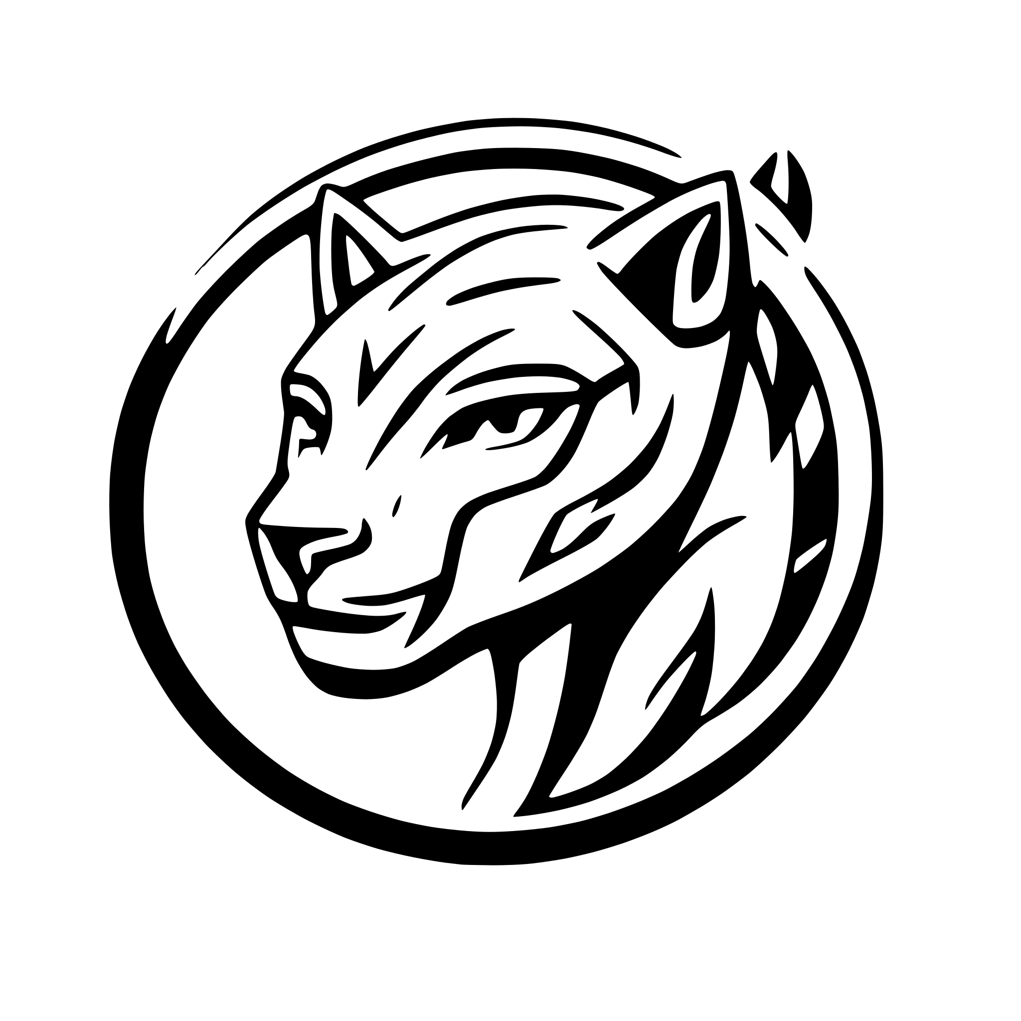 AI-generated SVG of 'puma portrait'