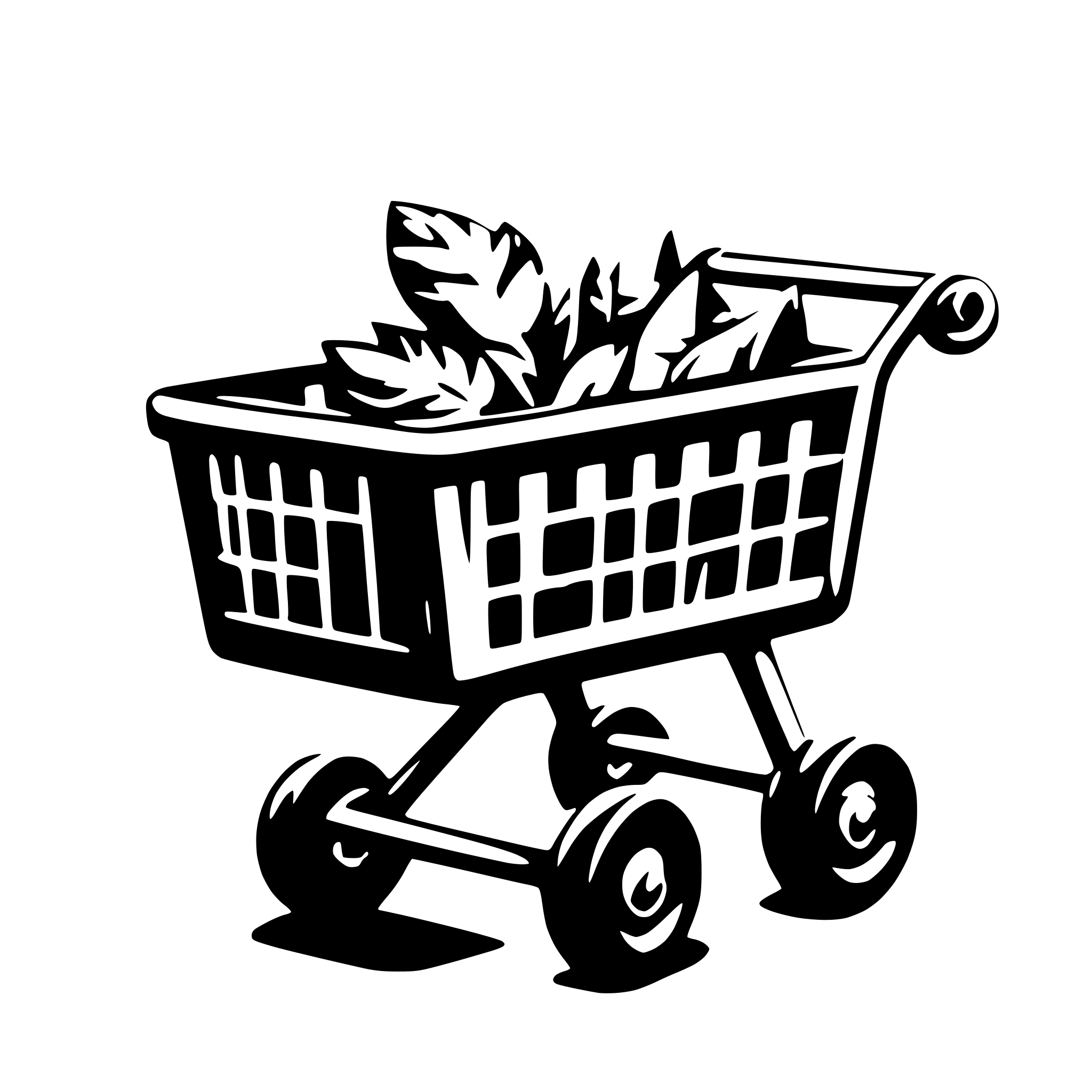 AI-generated SVG of a shopping cart material