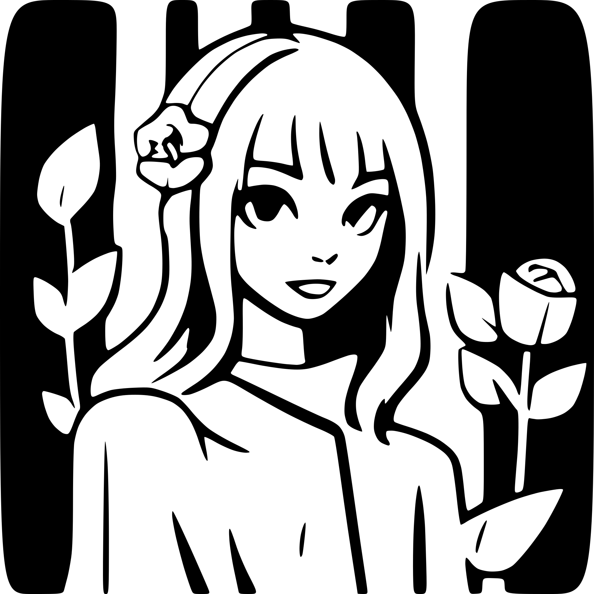 AI-generated SVG of a Roses