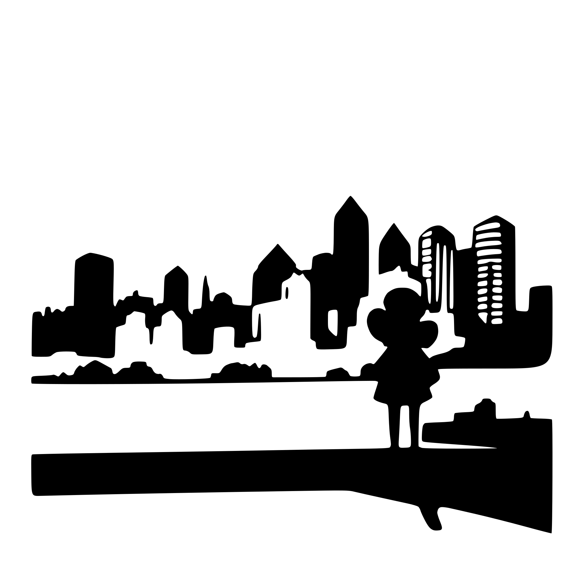 AI-generated SVG of a create silhouette of kansas city skyline