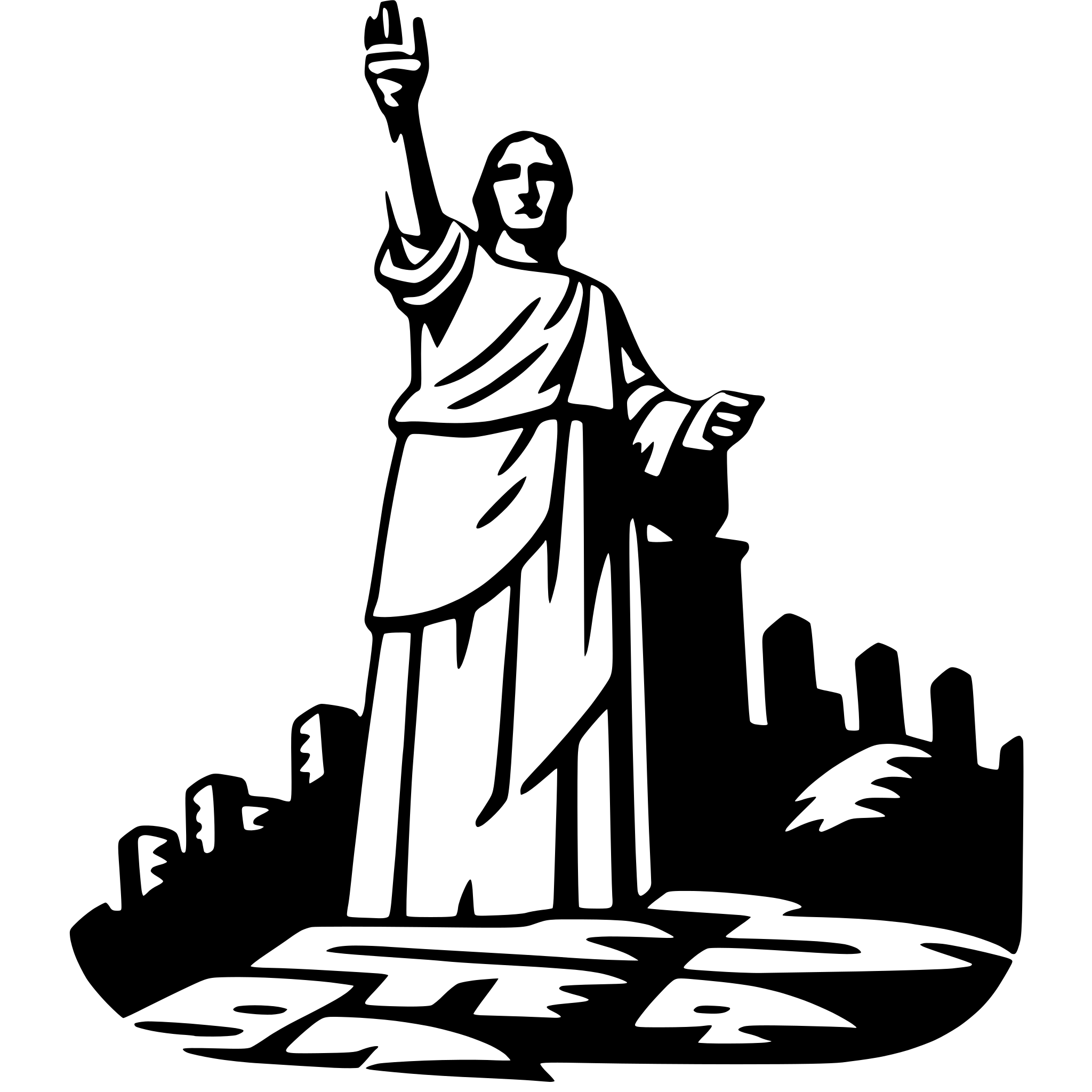 AI-generated SVG of 'christ the redeemer'