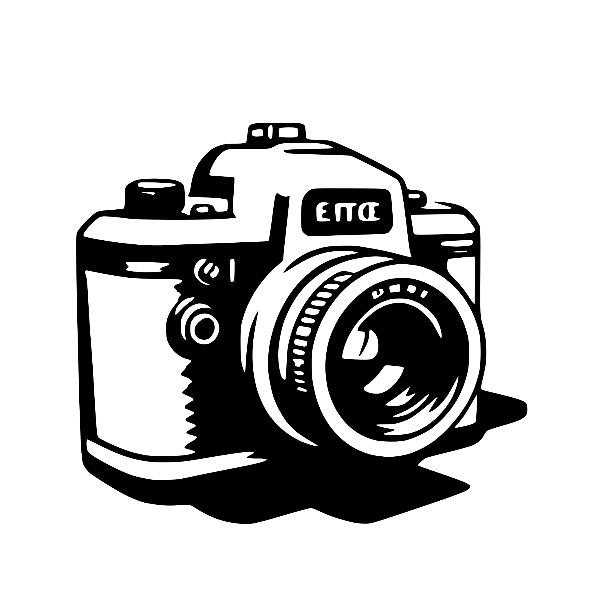 AI-generated SVG of a camera