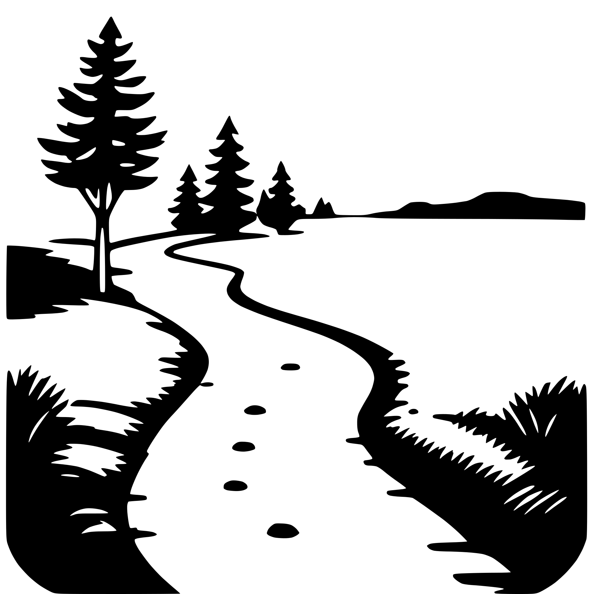AI-generated SVG of a hiking trail