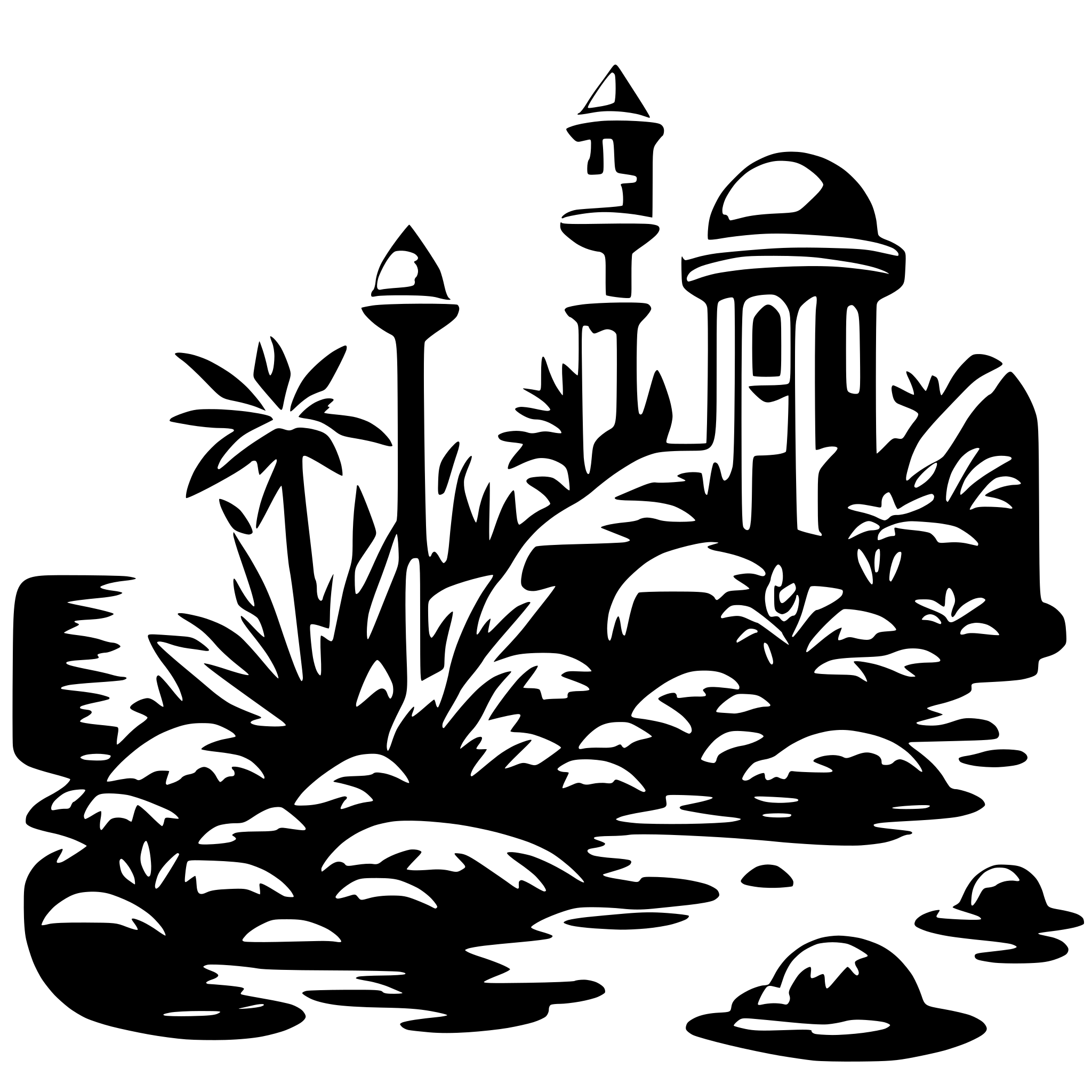 AI-generated SVG of a underwater scene