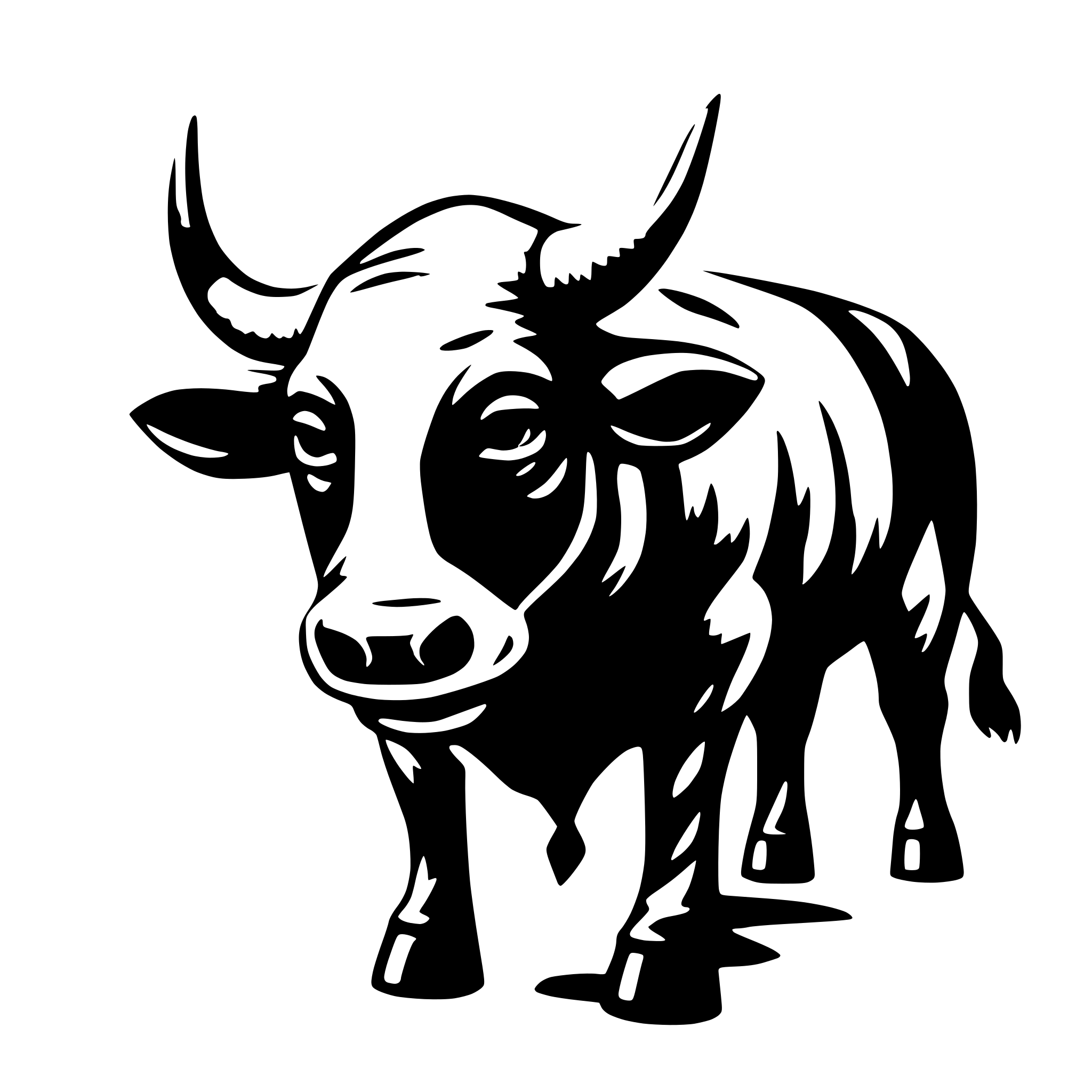 AI-generated SVG of 'bull'