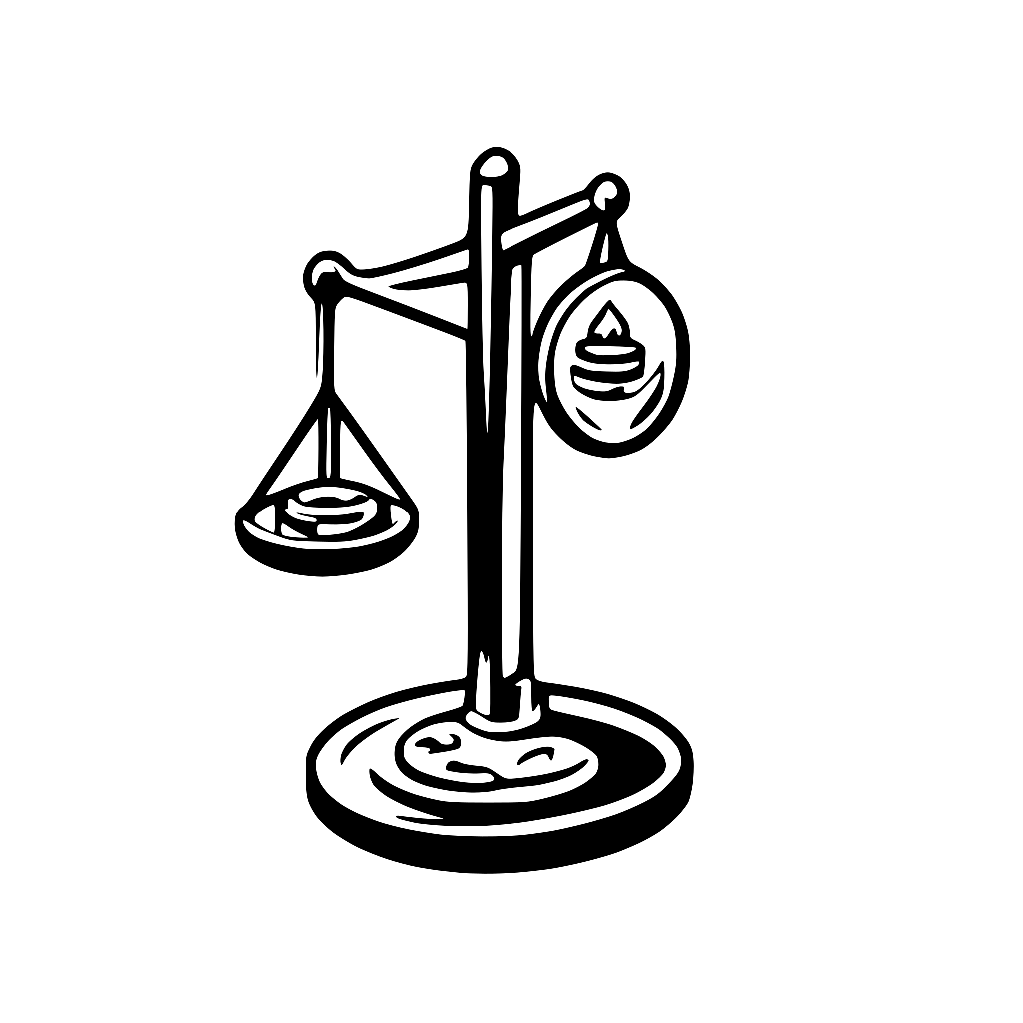 AI-generated SVG of 'coins on scales'