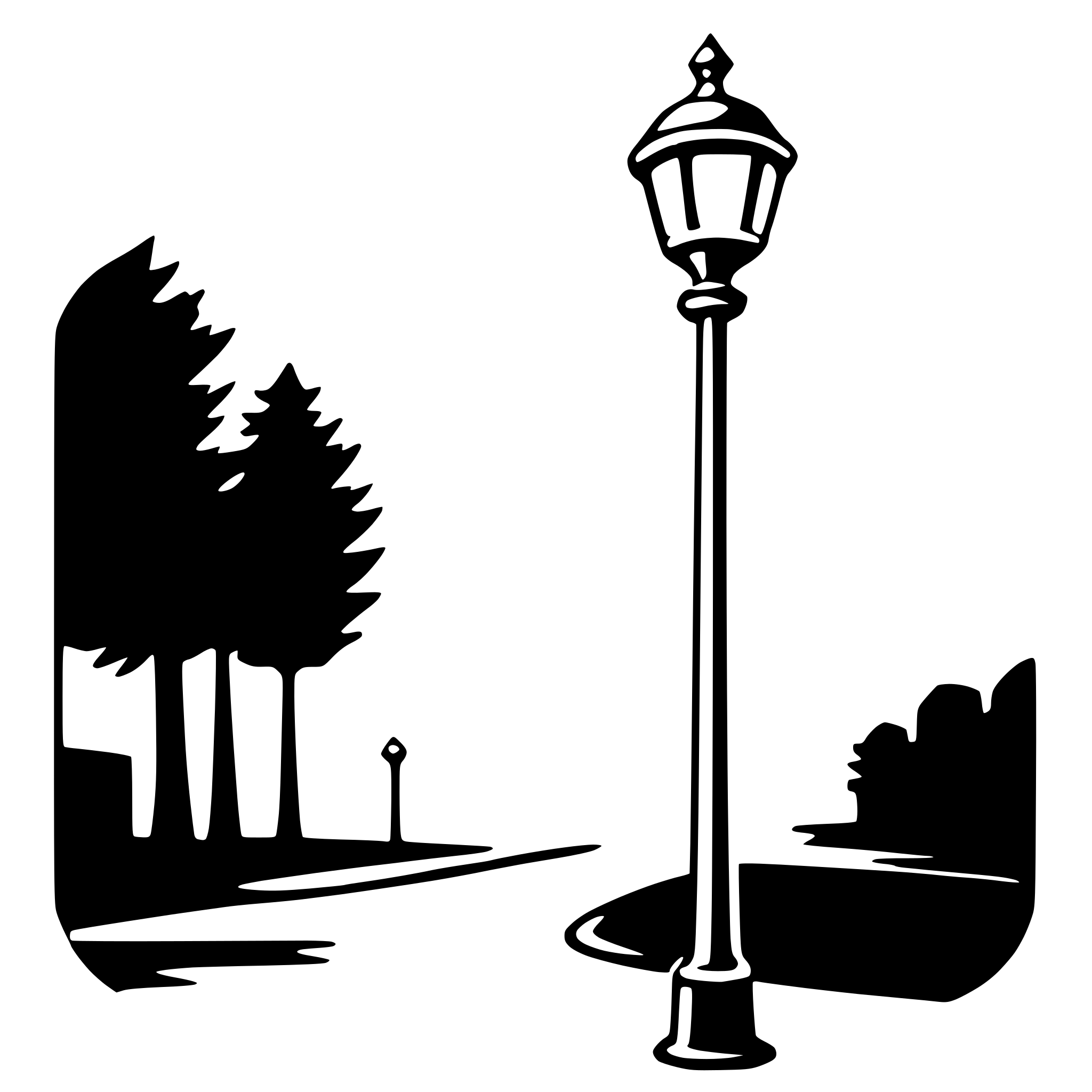 AI-generated SVG of 'streetlight'
