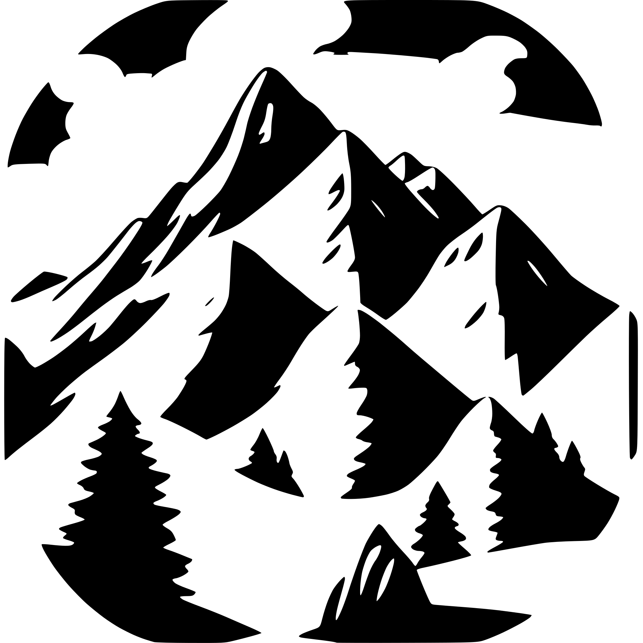 AI-generated SVG of a mountain