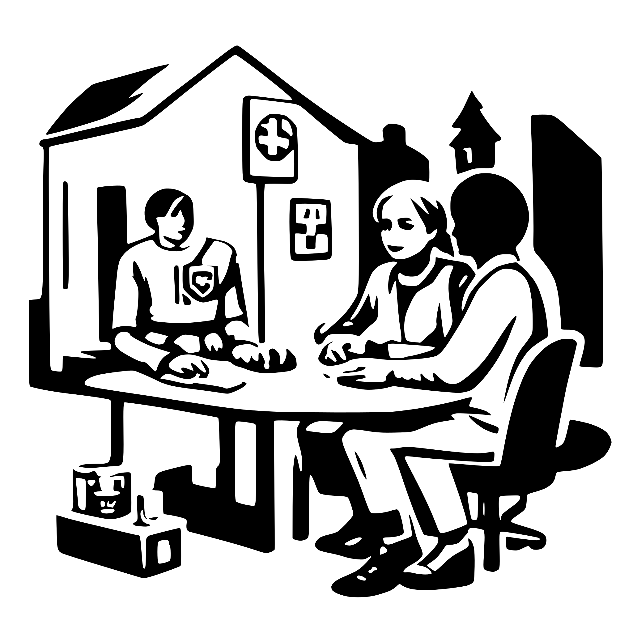 AI-generated SVG of 'Medical Camp'