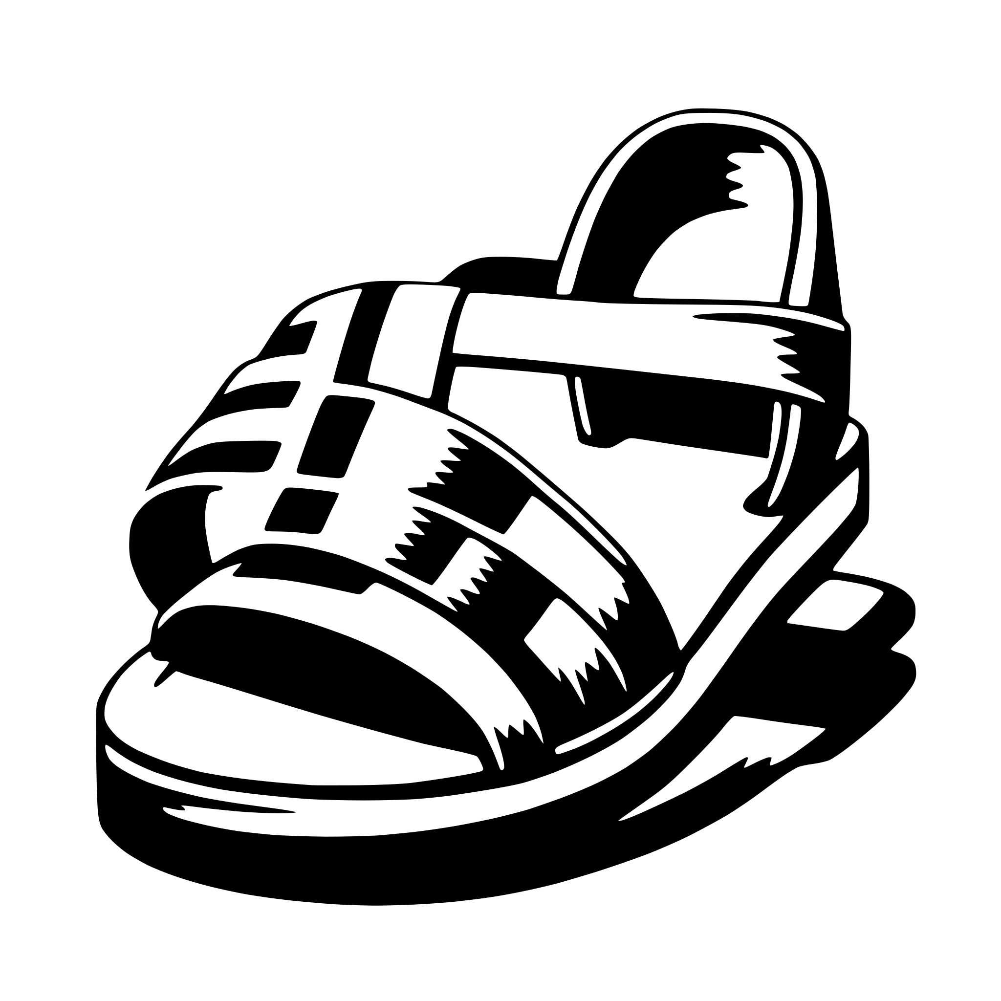 AI-generated SVG of 'sandal'