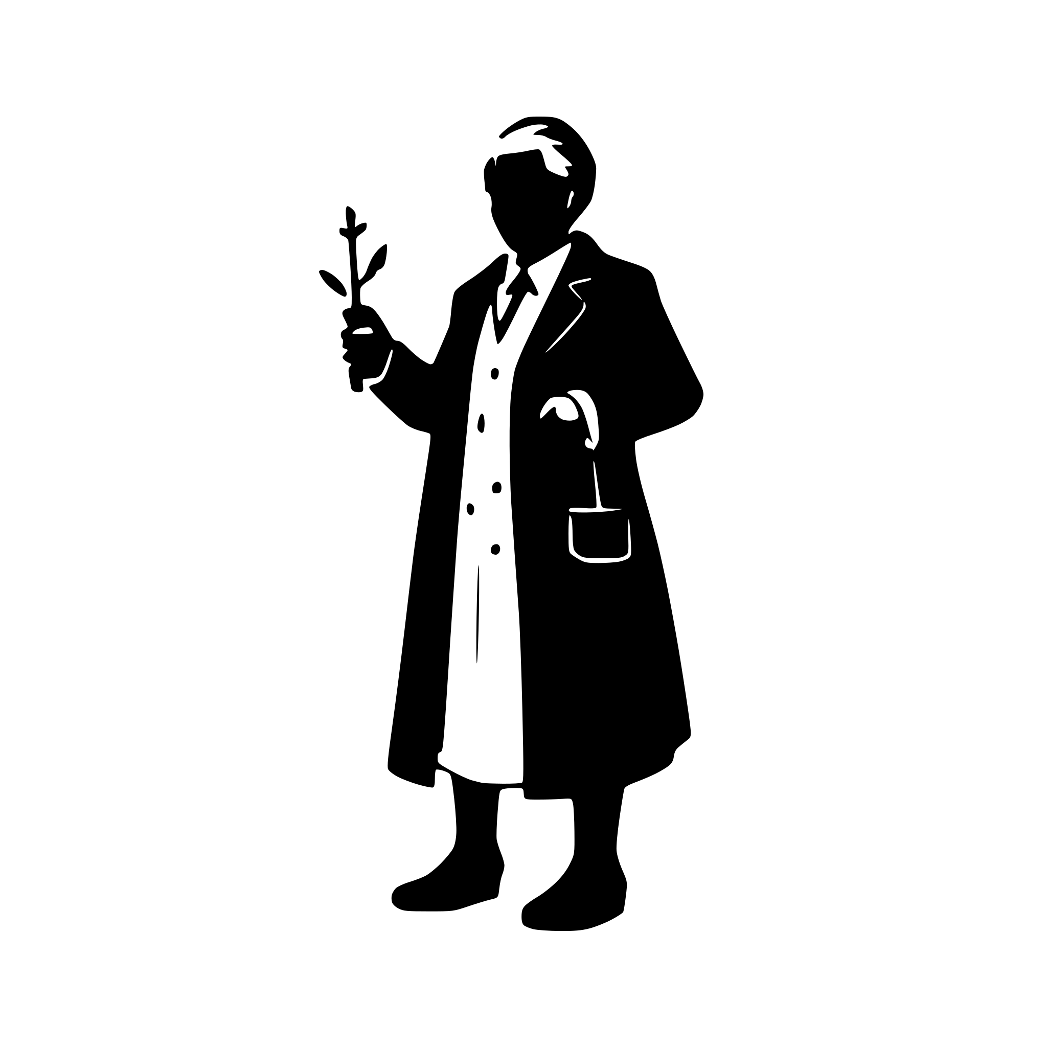 AI-generated SVG of a old doctor