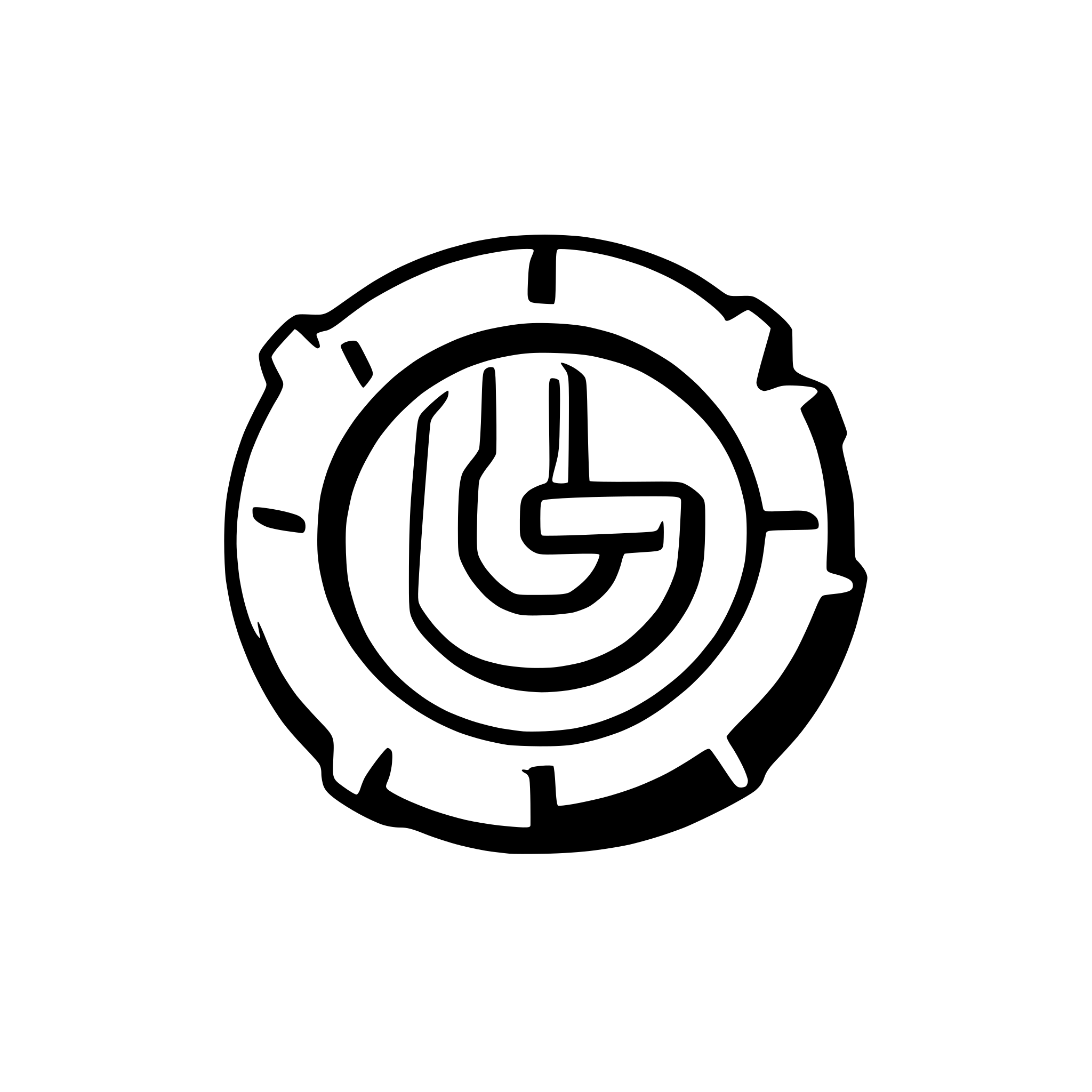 AI-generated SVG of a Web app icon with legible captial letter G with gear spokes, gray monochromatic flat 2D design, minimalistic clean design