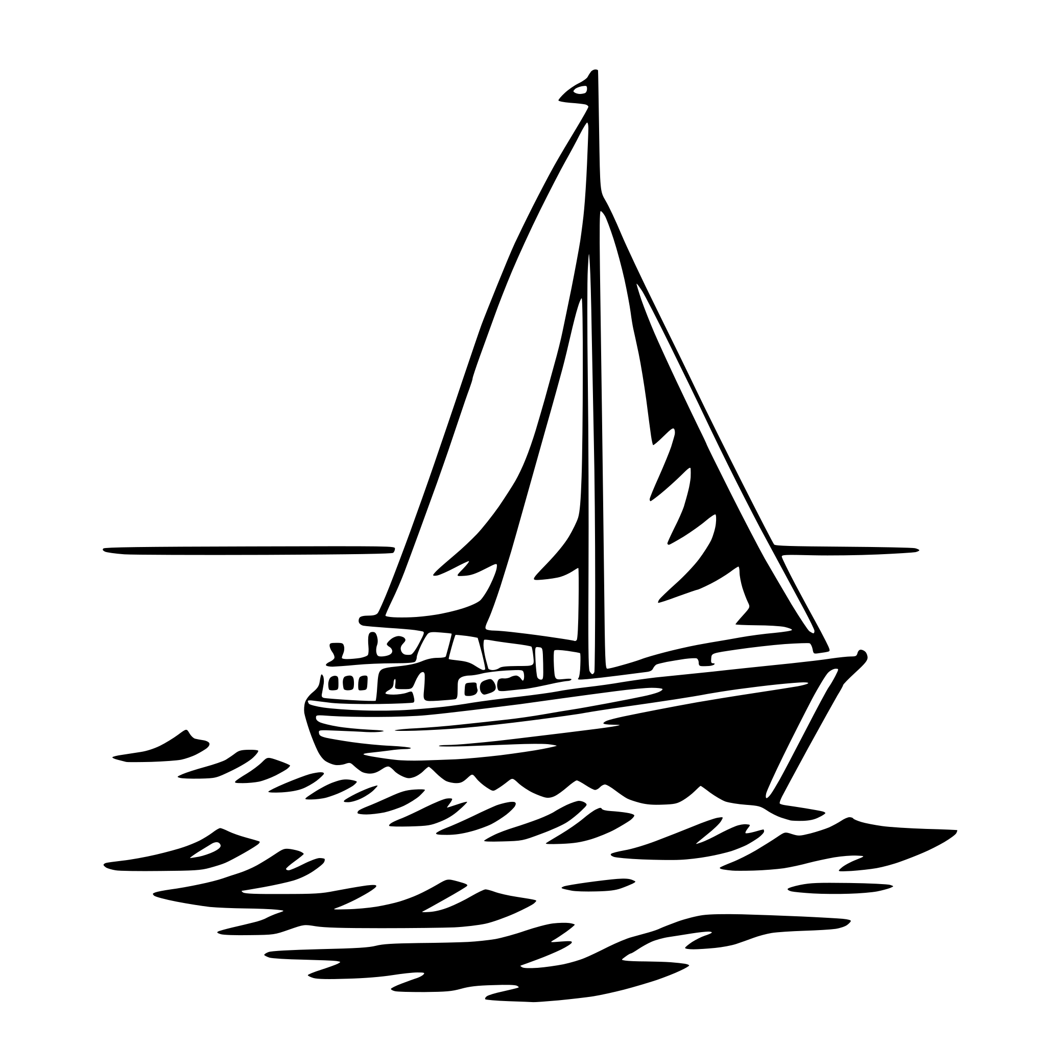 AI-generated SVG of a sailing ship at sea