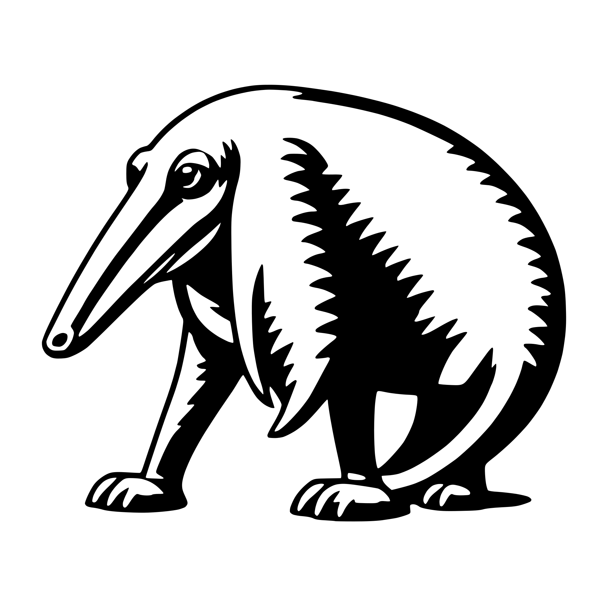 AI-generated SVG of 'anteater'