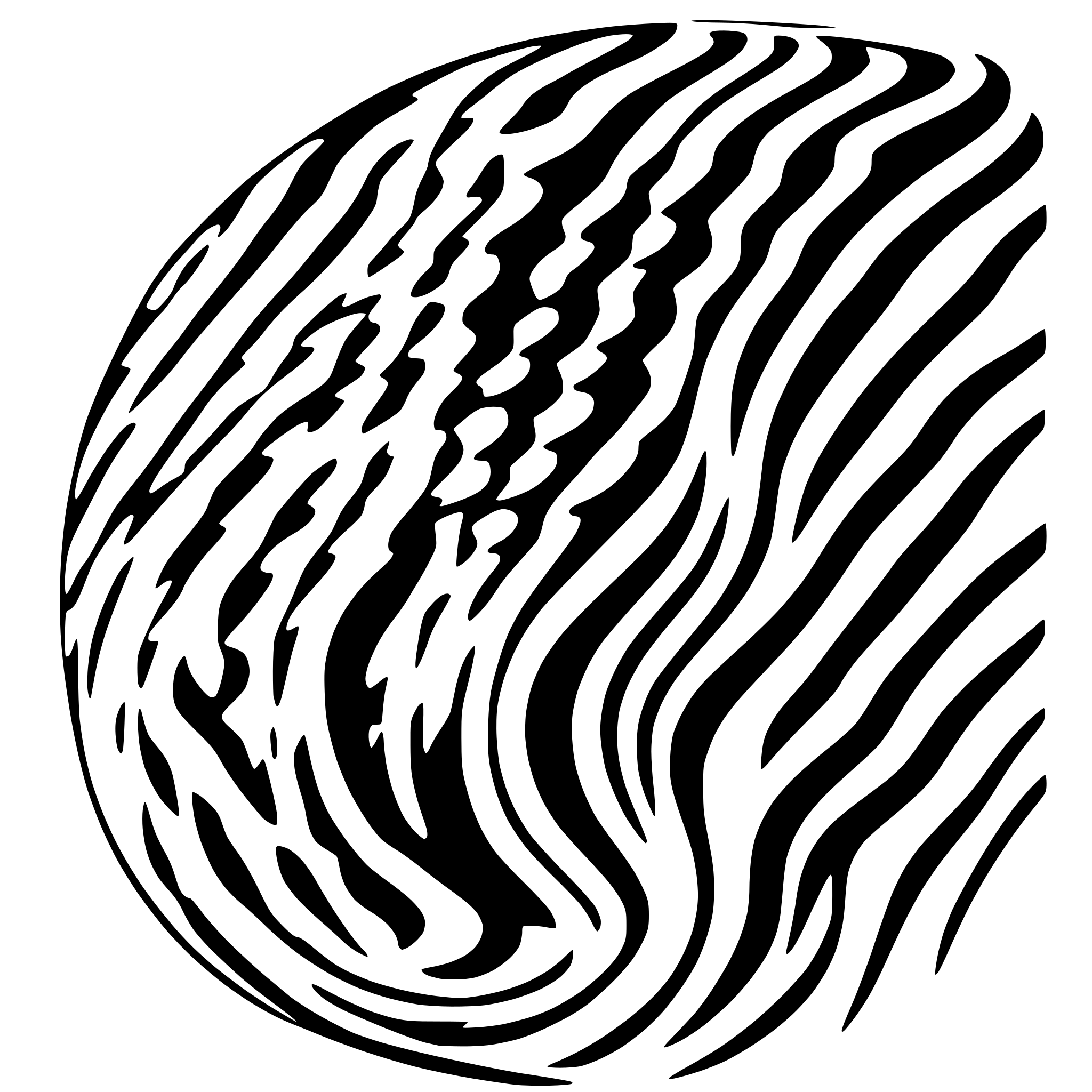 AI-generated SVG of 'curved steel damascus pattern'