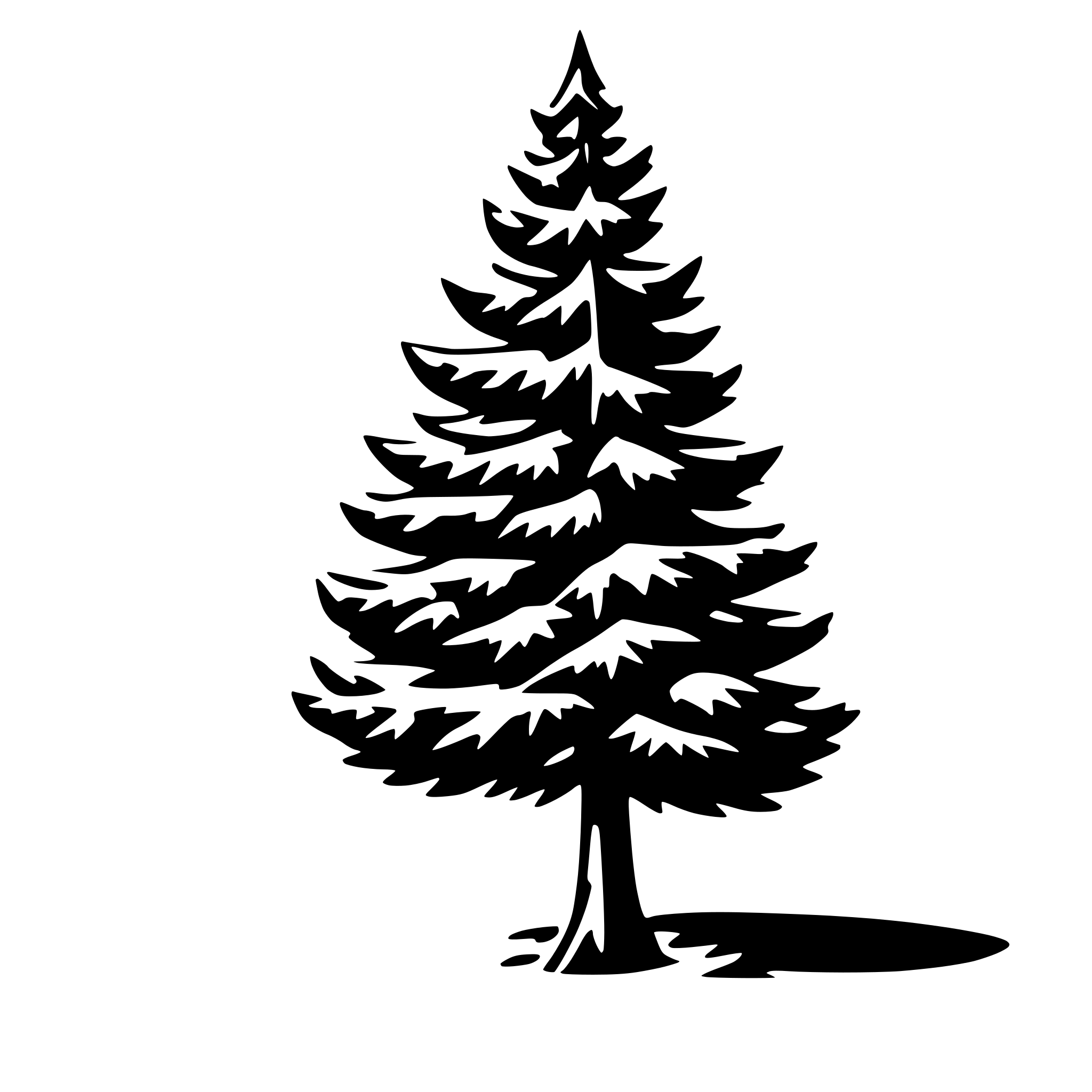 AI-generated SVG of a spruce tree