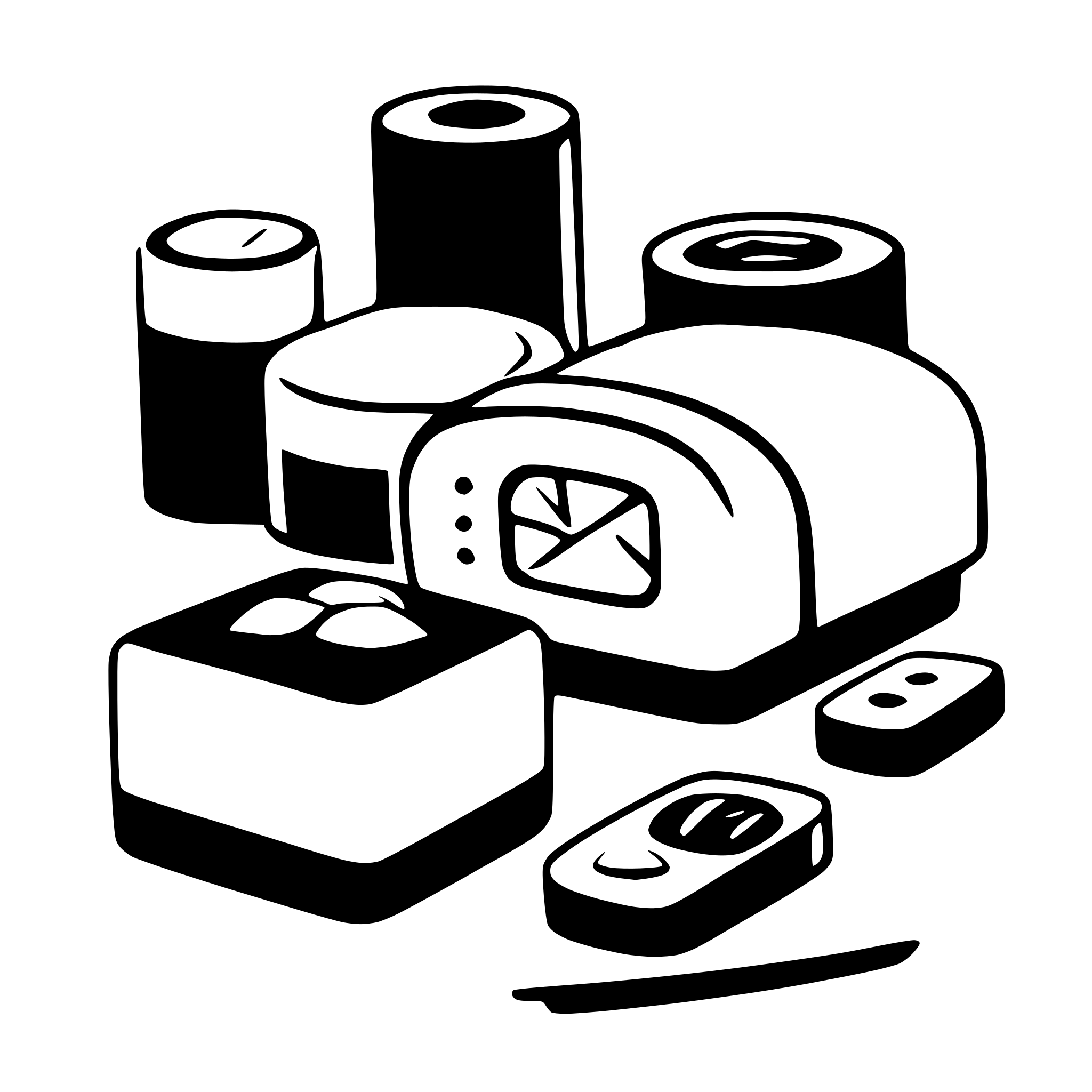 AI-generated SVG of a sushi