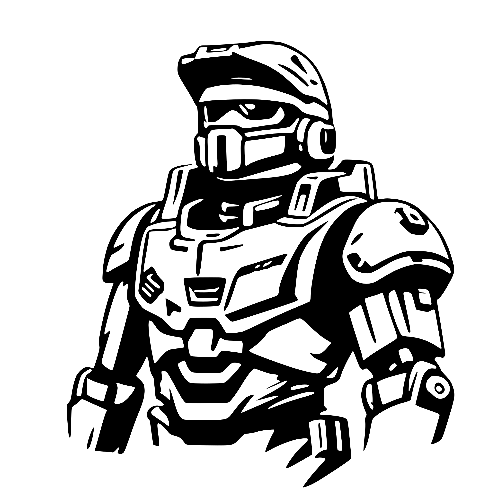 AI-generated SVG of a Halo's Master Chief