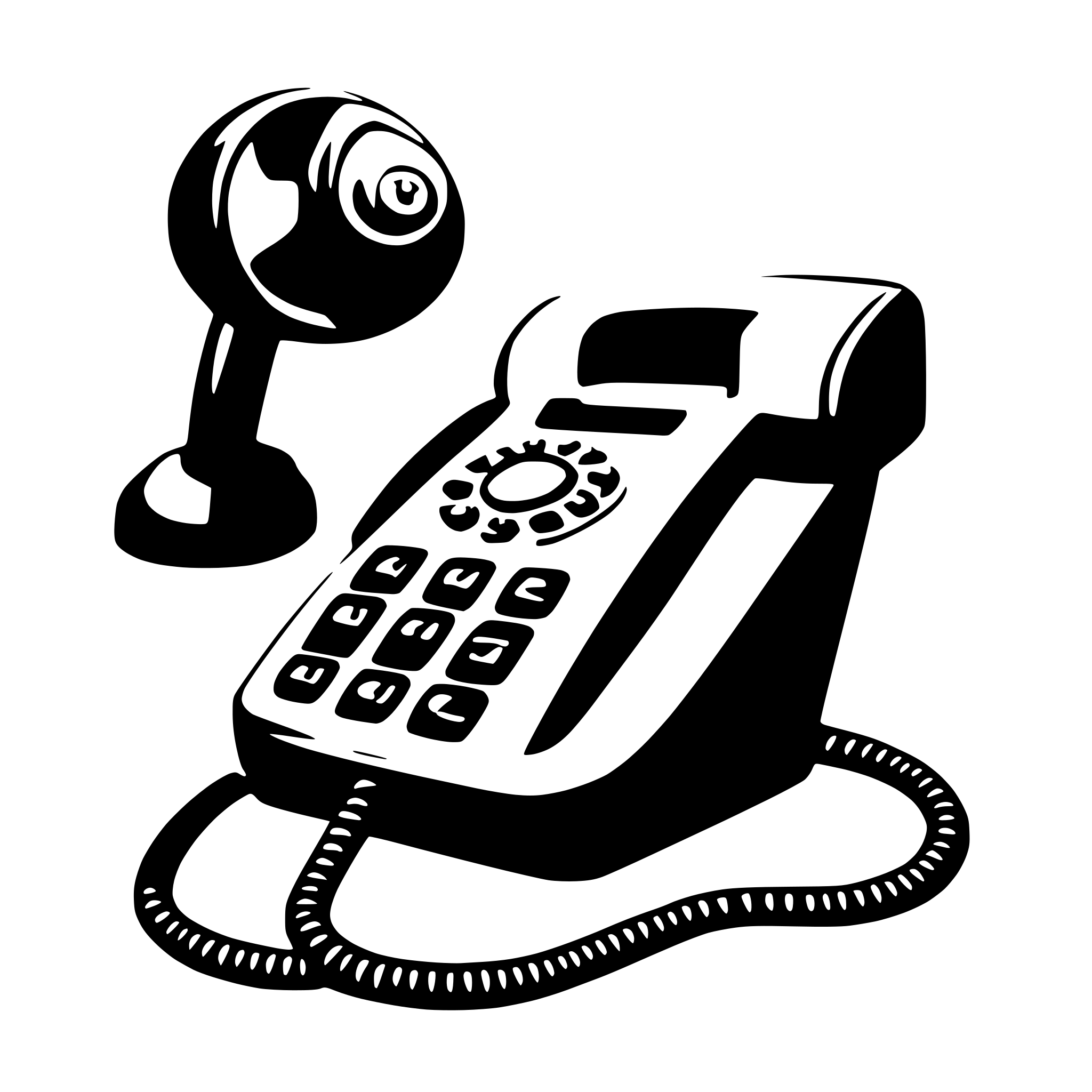 AI-generated SVG of a telephone