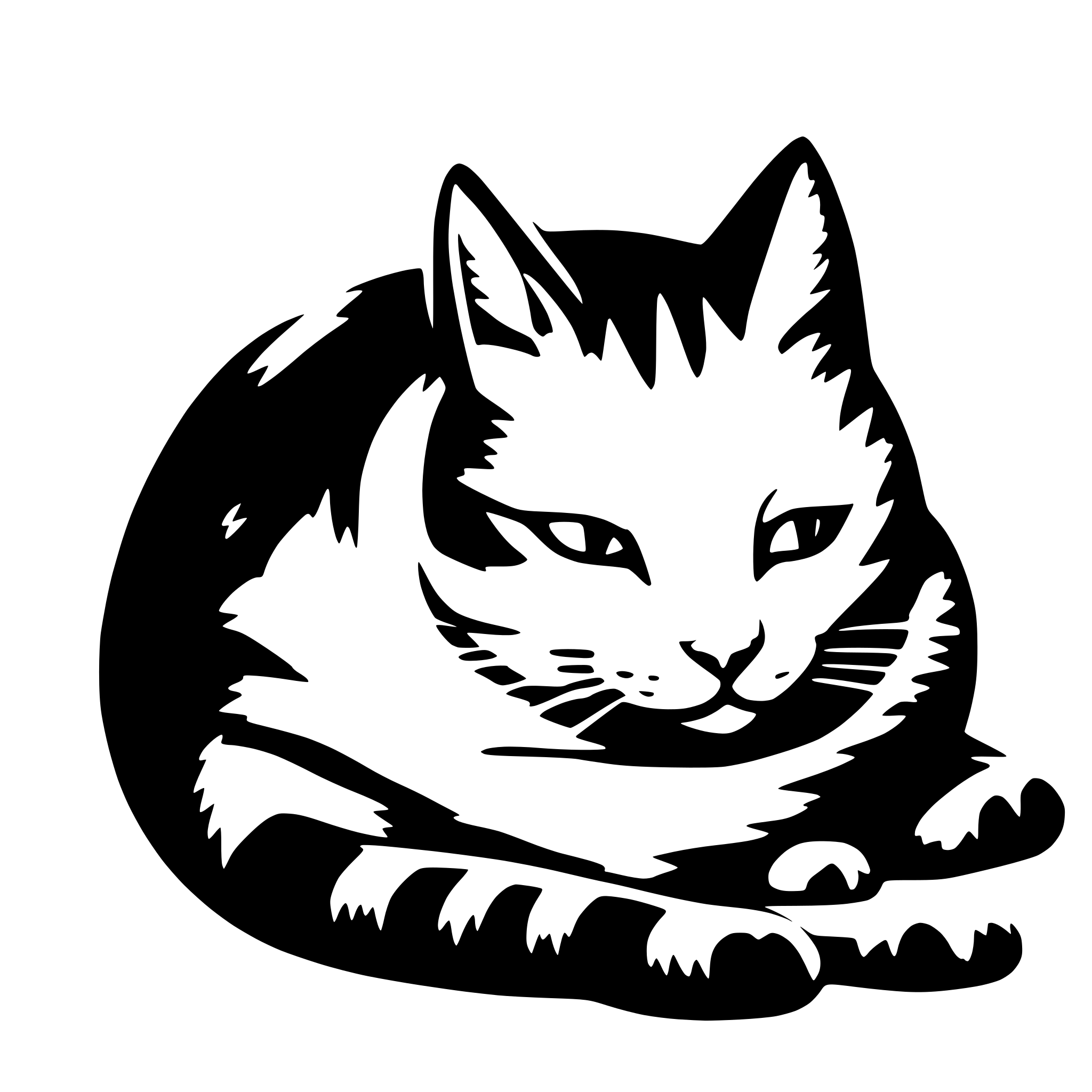 AI-generated SVG of 'sleeping cat'