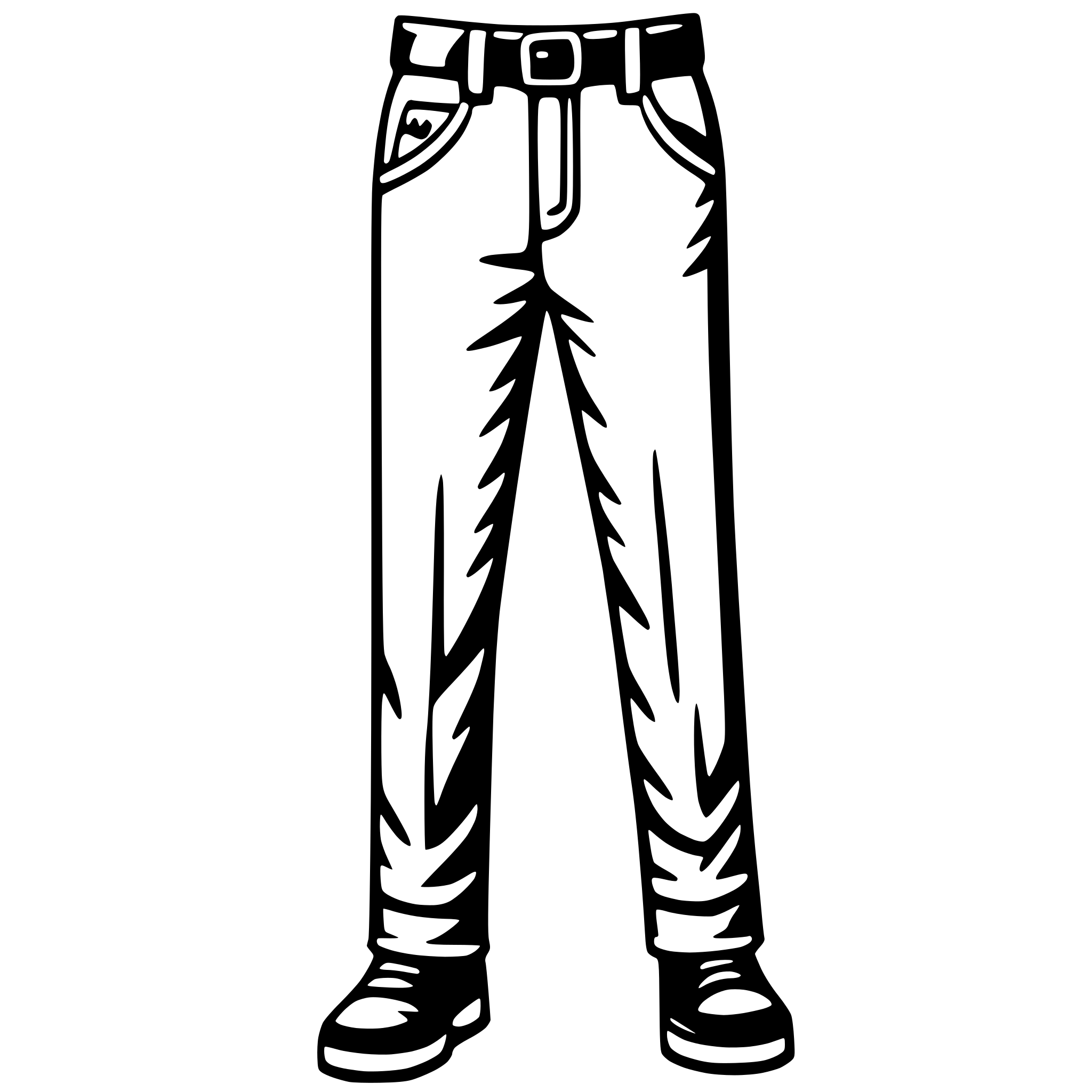 AI-generated SVG of 'trousers'