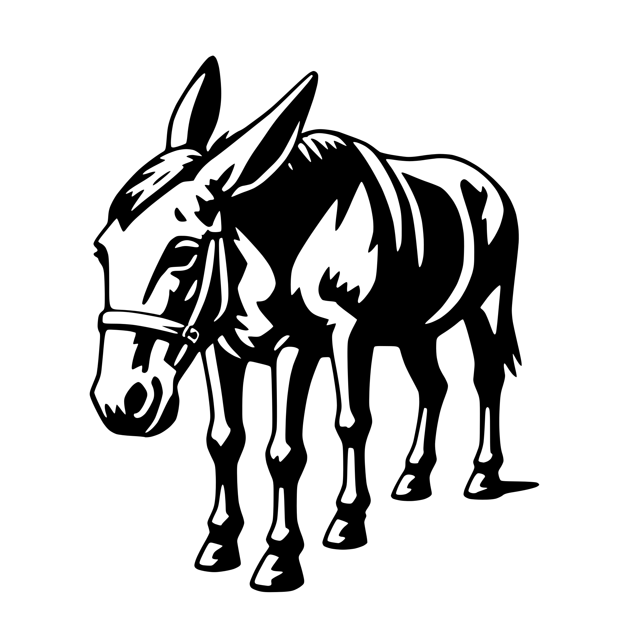 AI-generated SVG of 'mule'