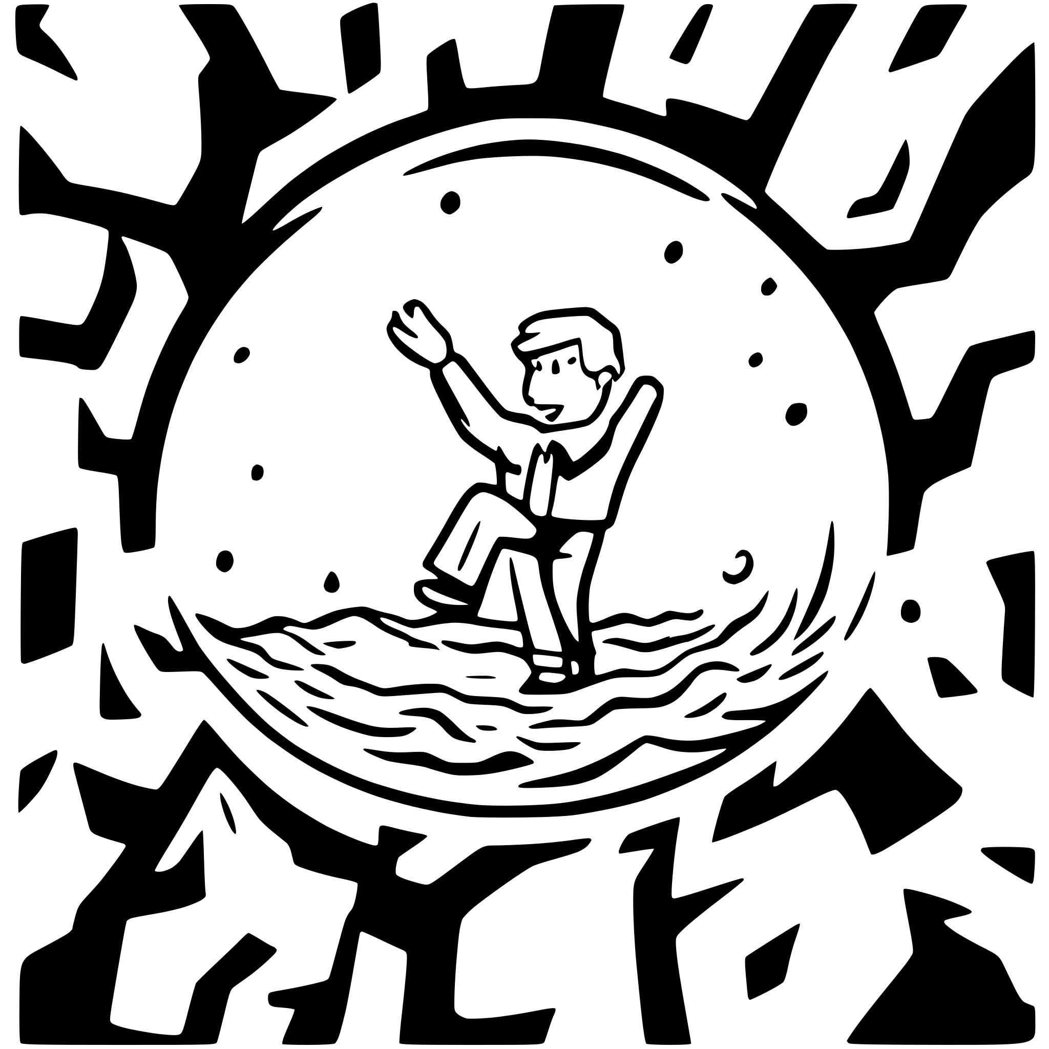 AI-generated SVG of 'Donald trump falling off clif'