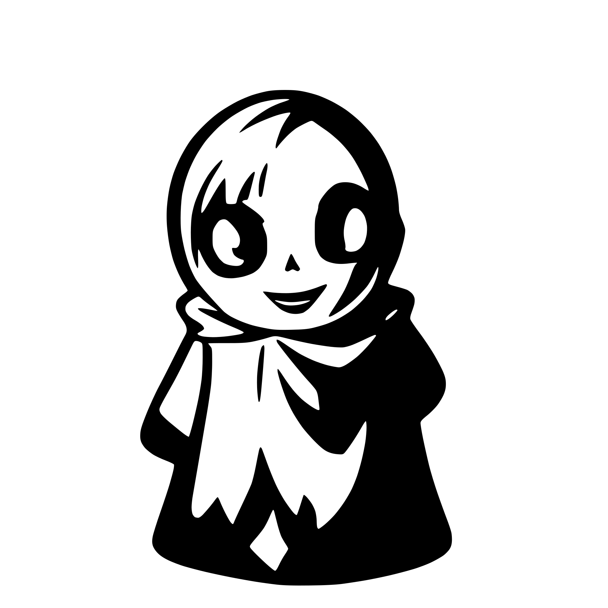 AI-generated SVG of 'caspar the ghost'