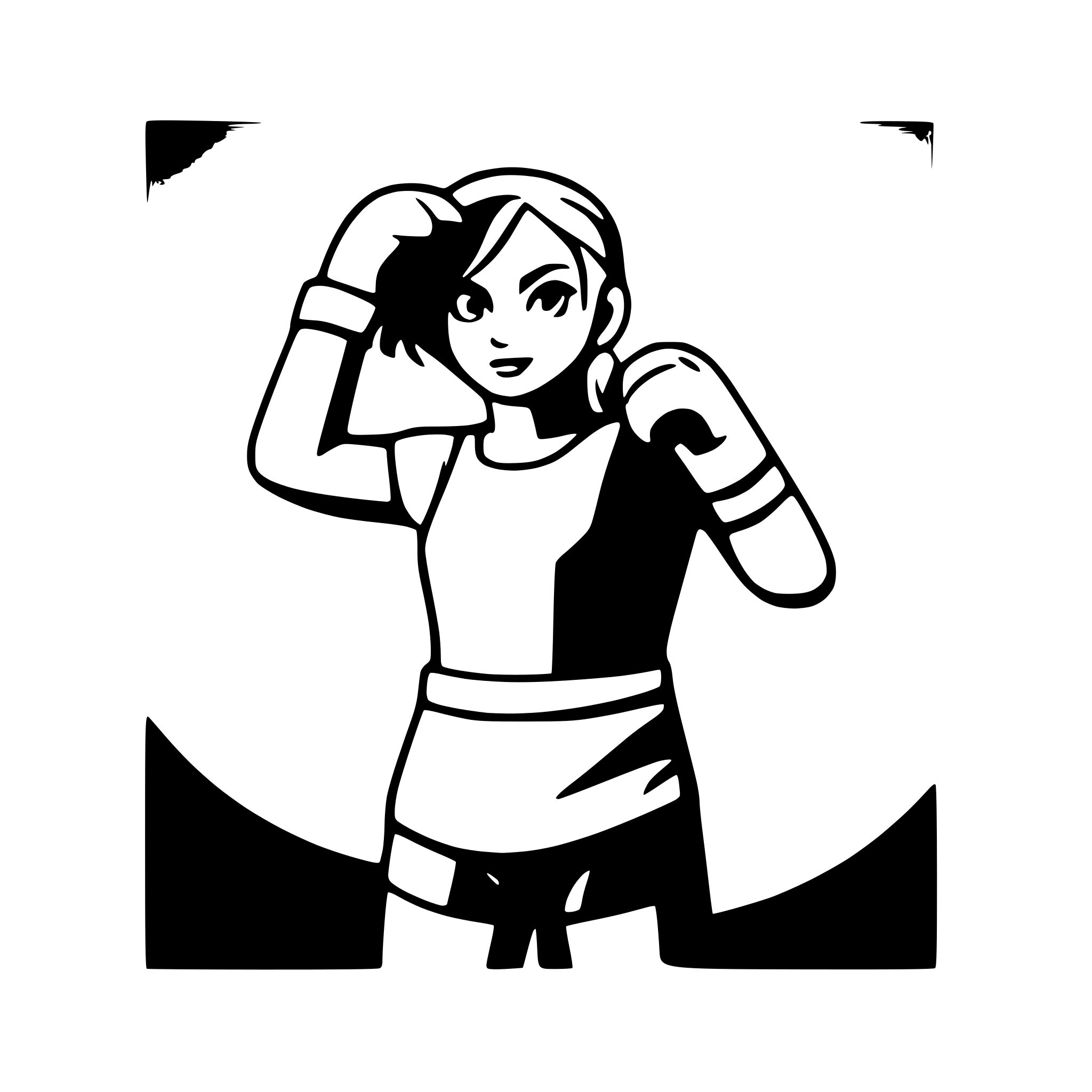 AI-generated SVG of a Boxing vs corner logo