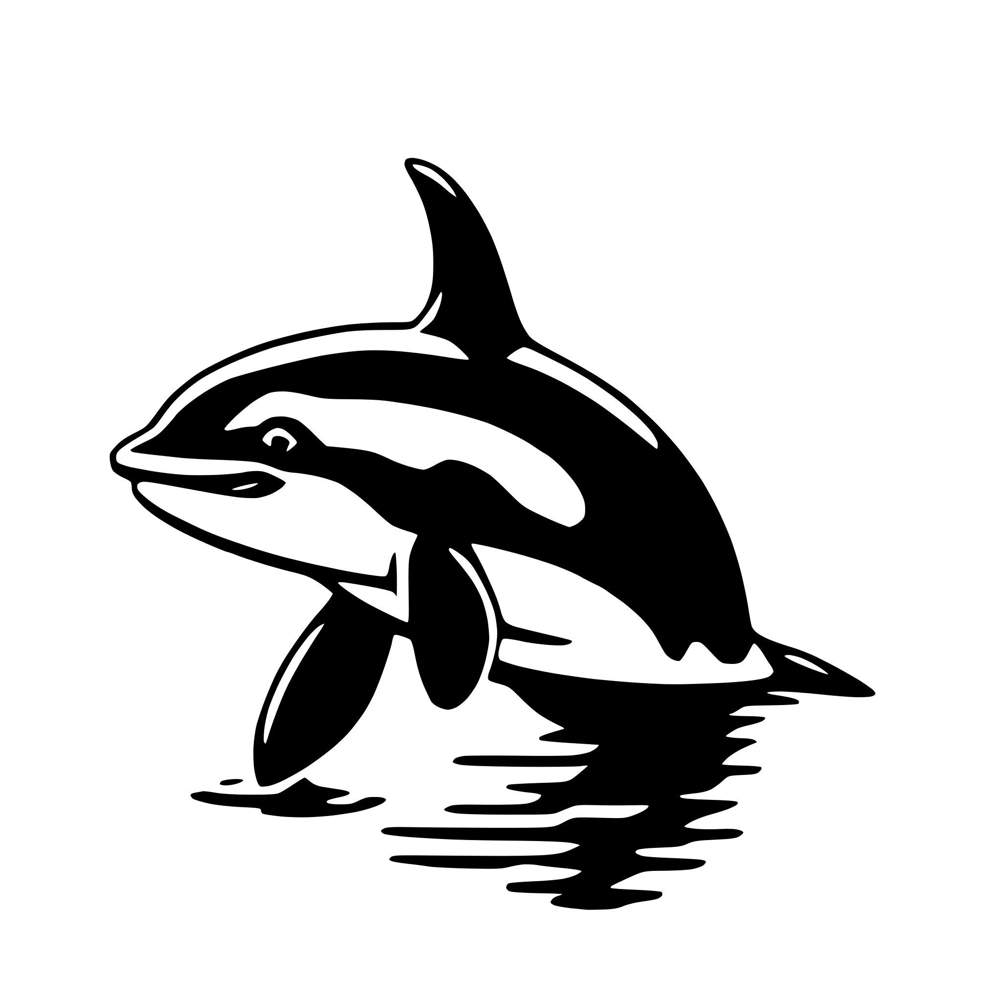 AI-generated SVG of 'orca'