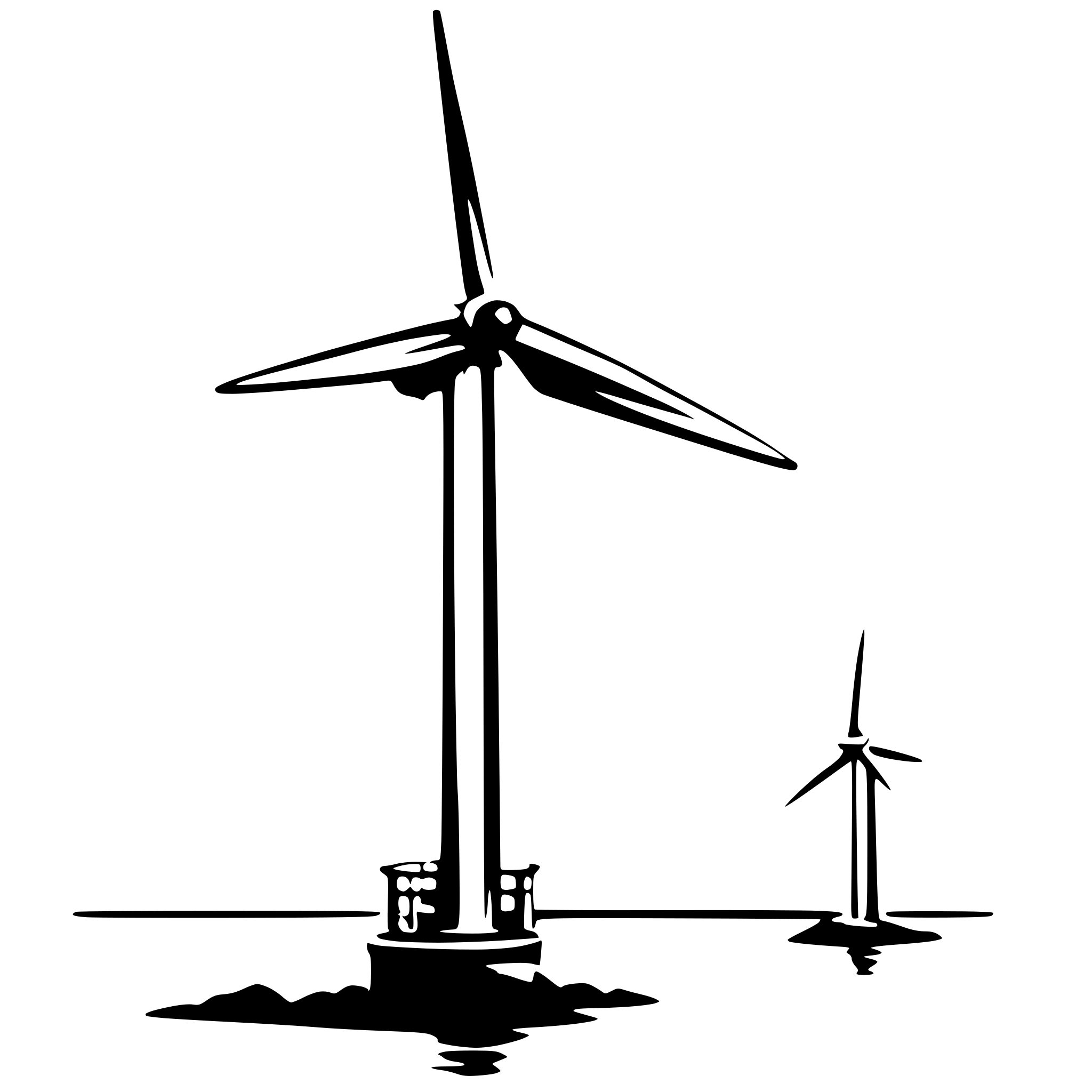 AI-generated SVG of 'An offshore wind turbine'
