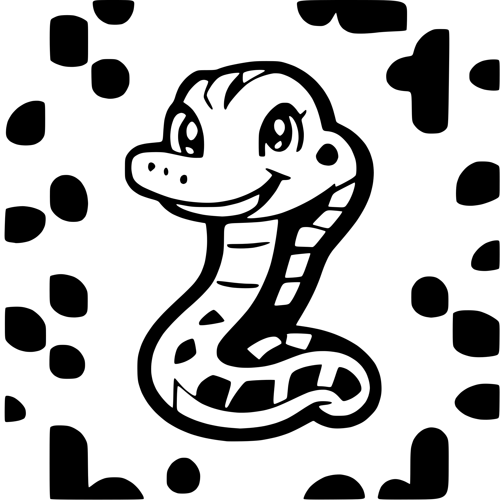 AI-generated SVG of a snake