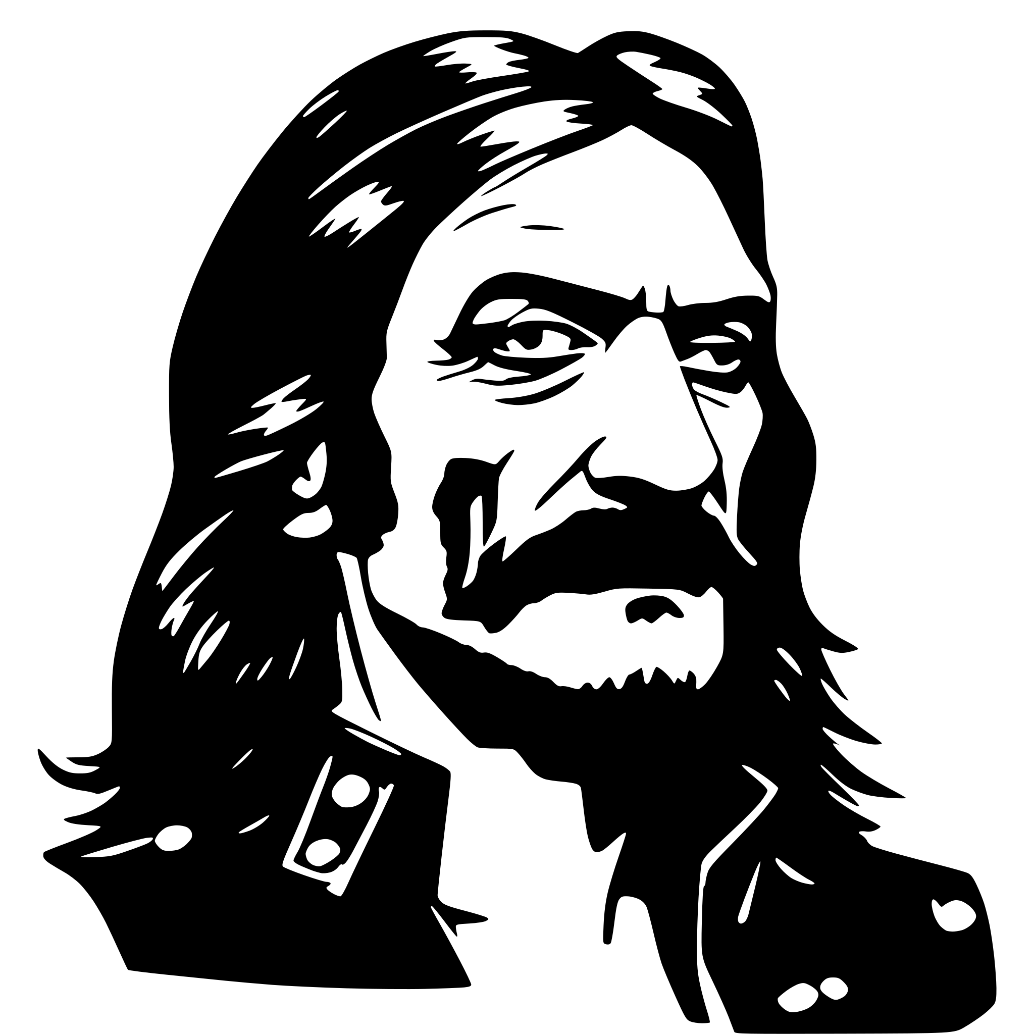 AI-generated SVG of 'lemmy kilmister'