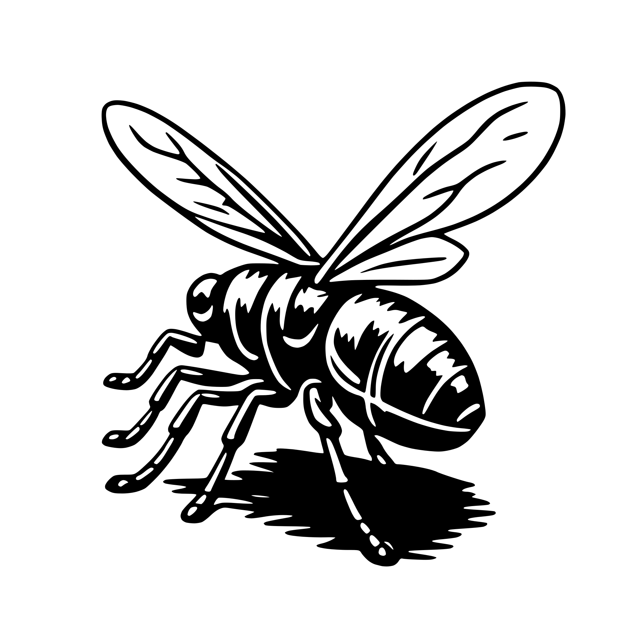 AI-generated SVG of a insect