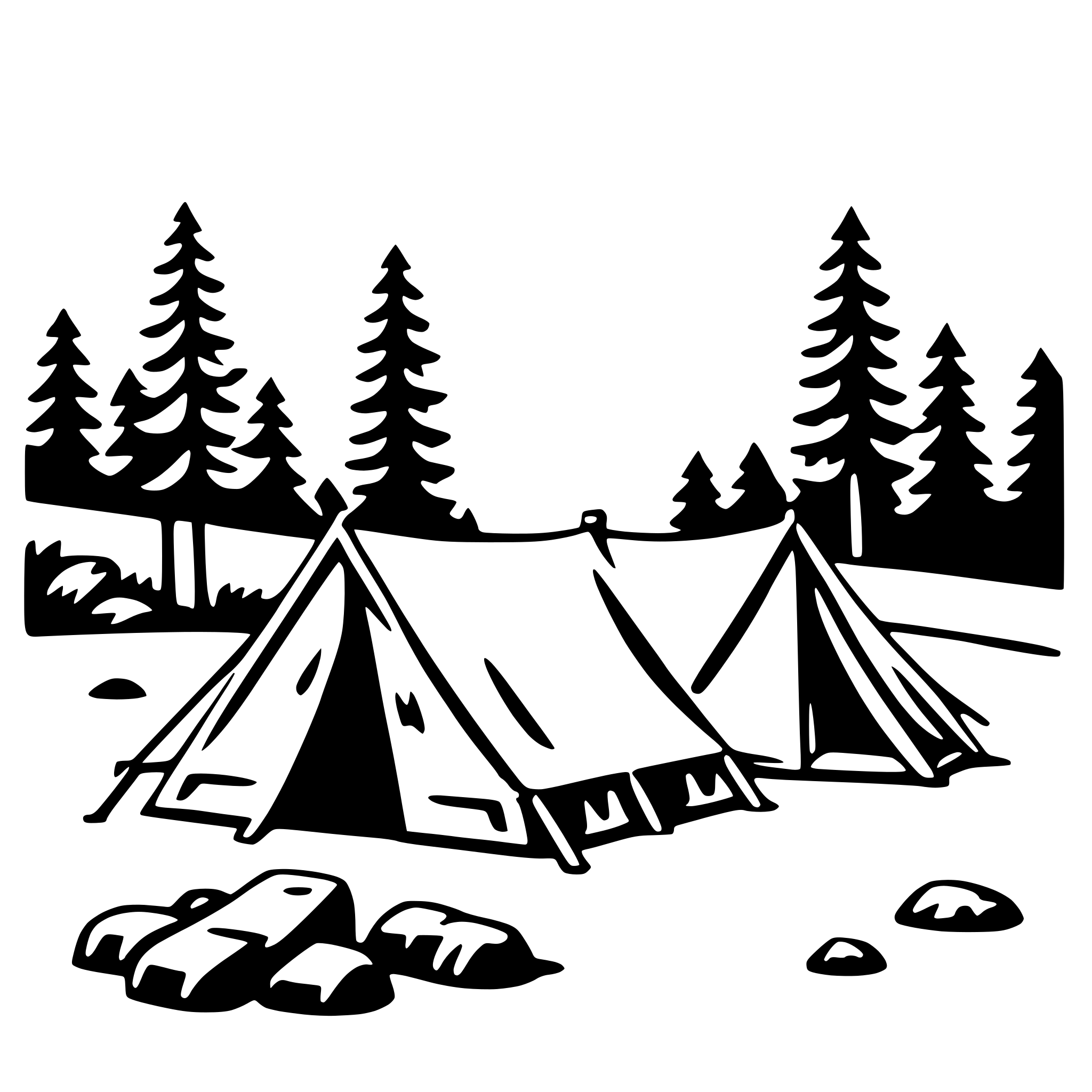 AI-generated SVG of 'camping in national park'