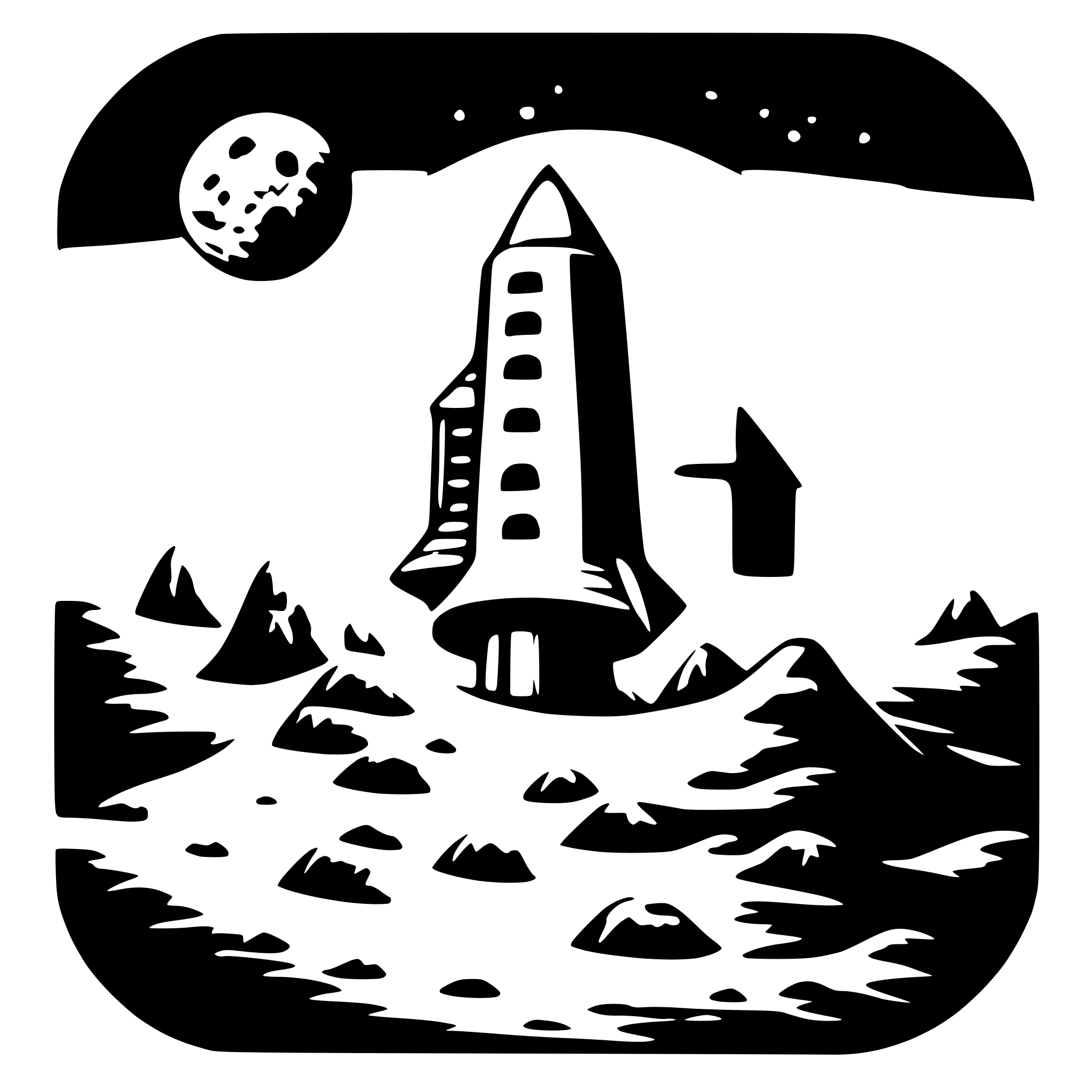 AI-generated SVG of 'Bitcoin to the moon'