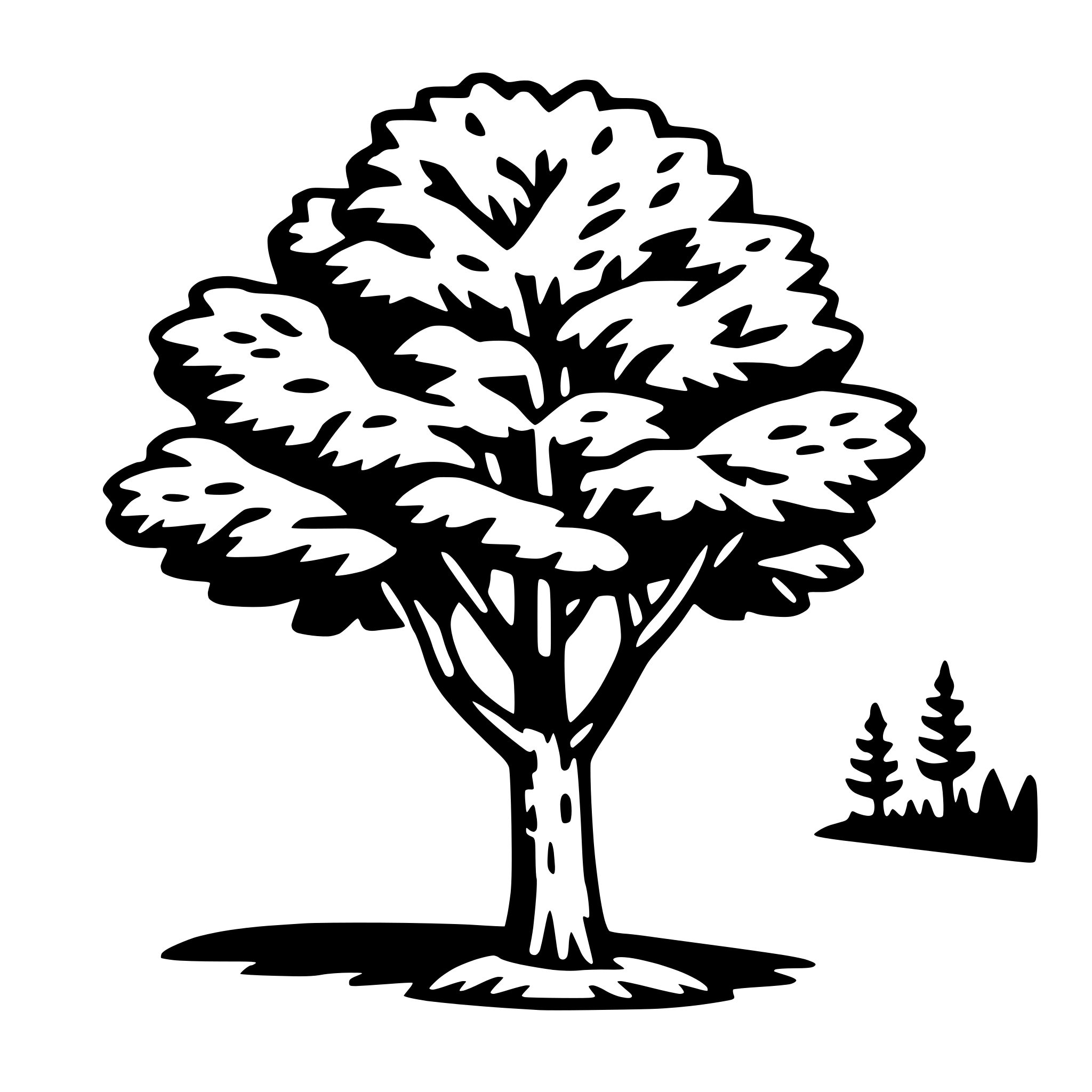 AI-generated SVG of 'hickory tree'