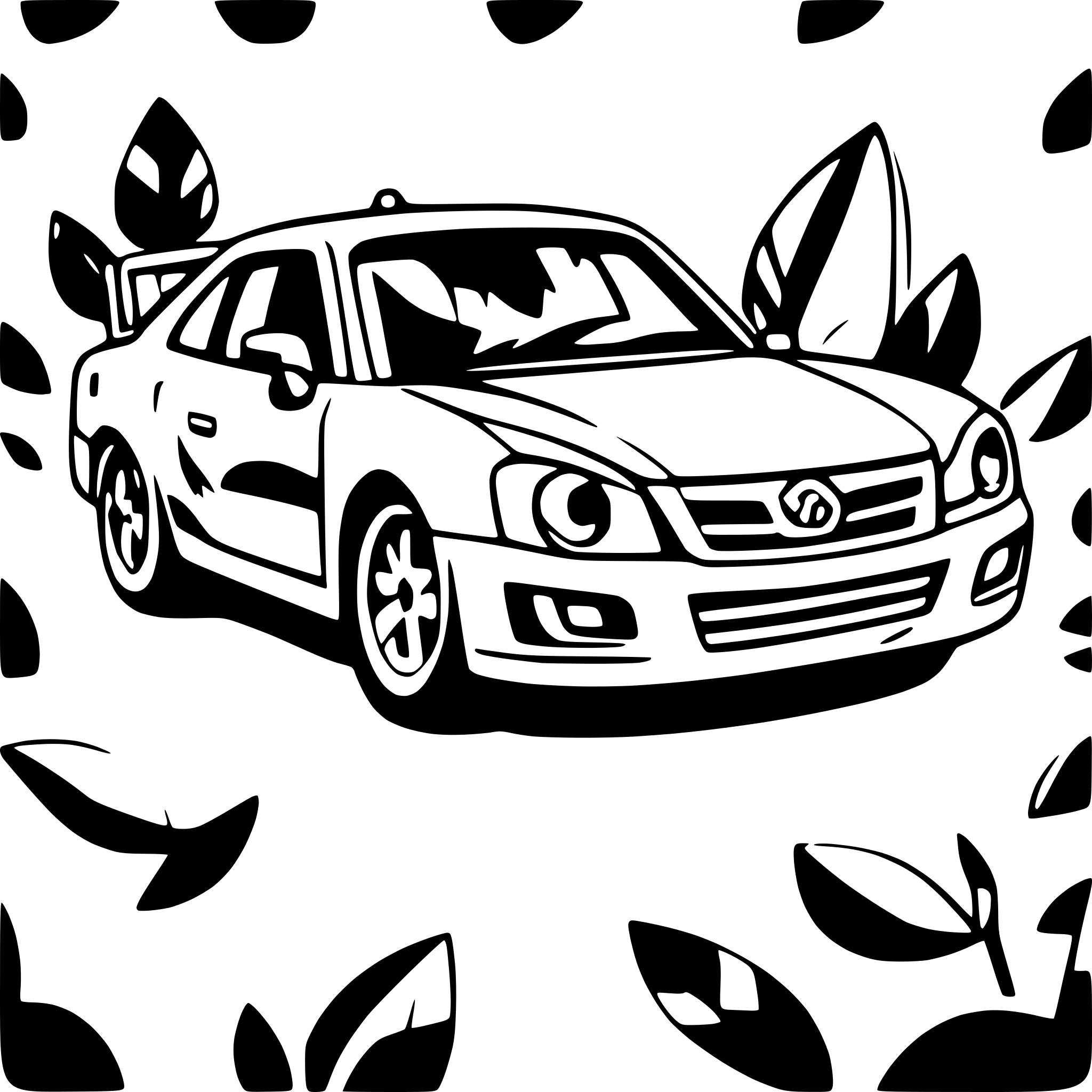AI-generated SVG of a subaru