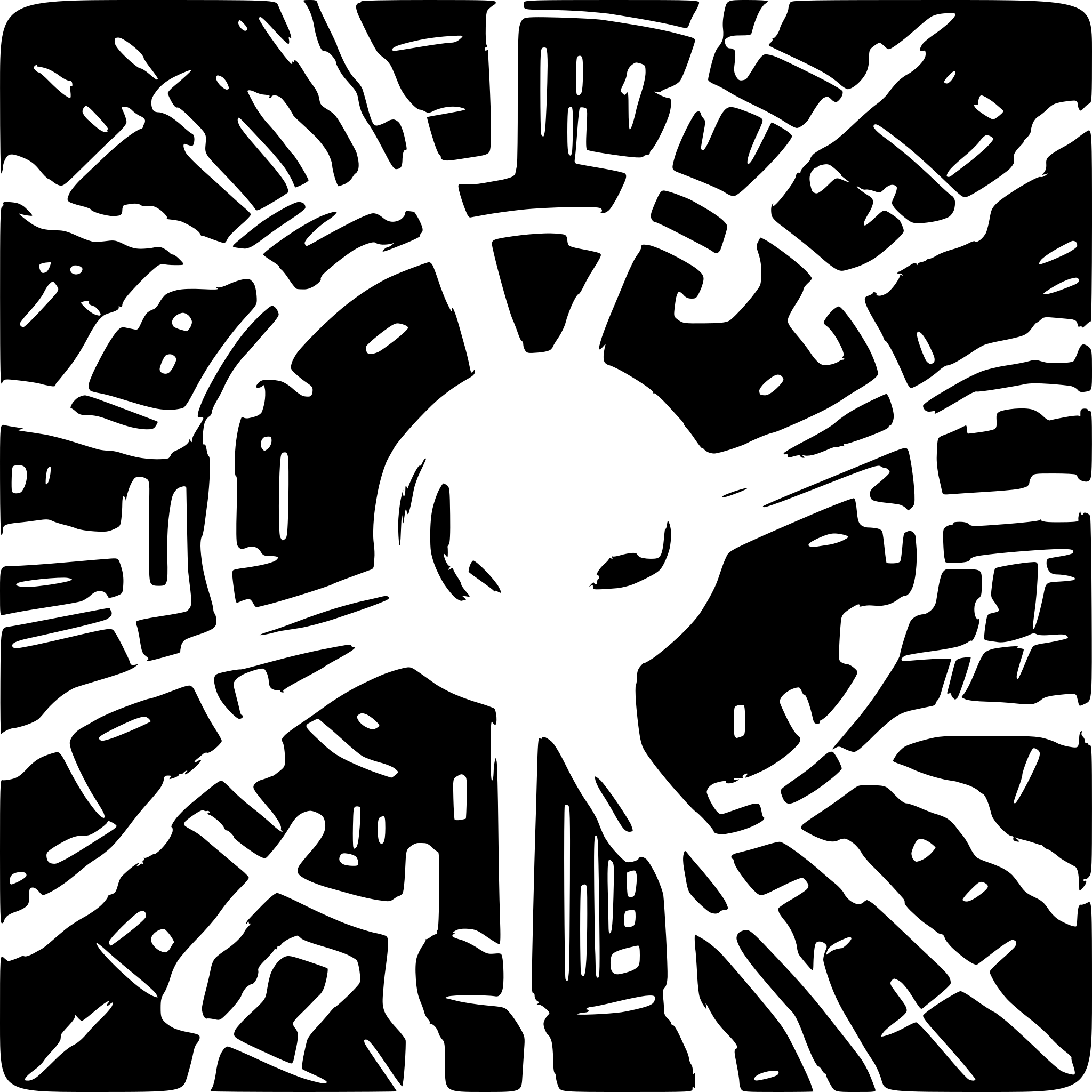 AI-generated SVG of a A futuristic, cybernetic cityscape where a network of glowing, interconnected circuit lines form an intricate web, emanating a vibrant digital aura. At the heart of this neon-infused network is a central iconic figure, reminiscent of a power source, which appears to be a fusion of organic and technological elements. The core of this entity pulses with an intense electric blue hue, symbolizing the source of energy. Multiple tendrils of energy branch out from the central icon, traveling along the 