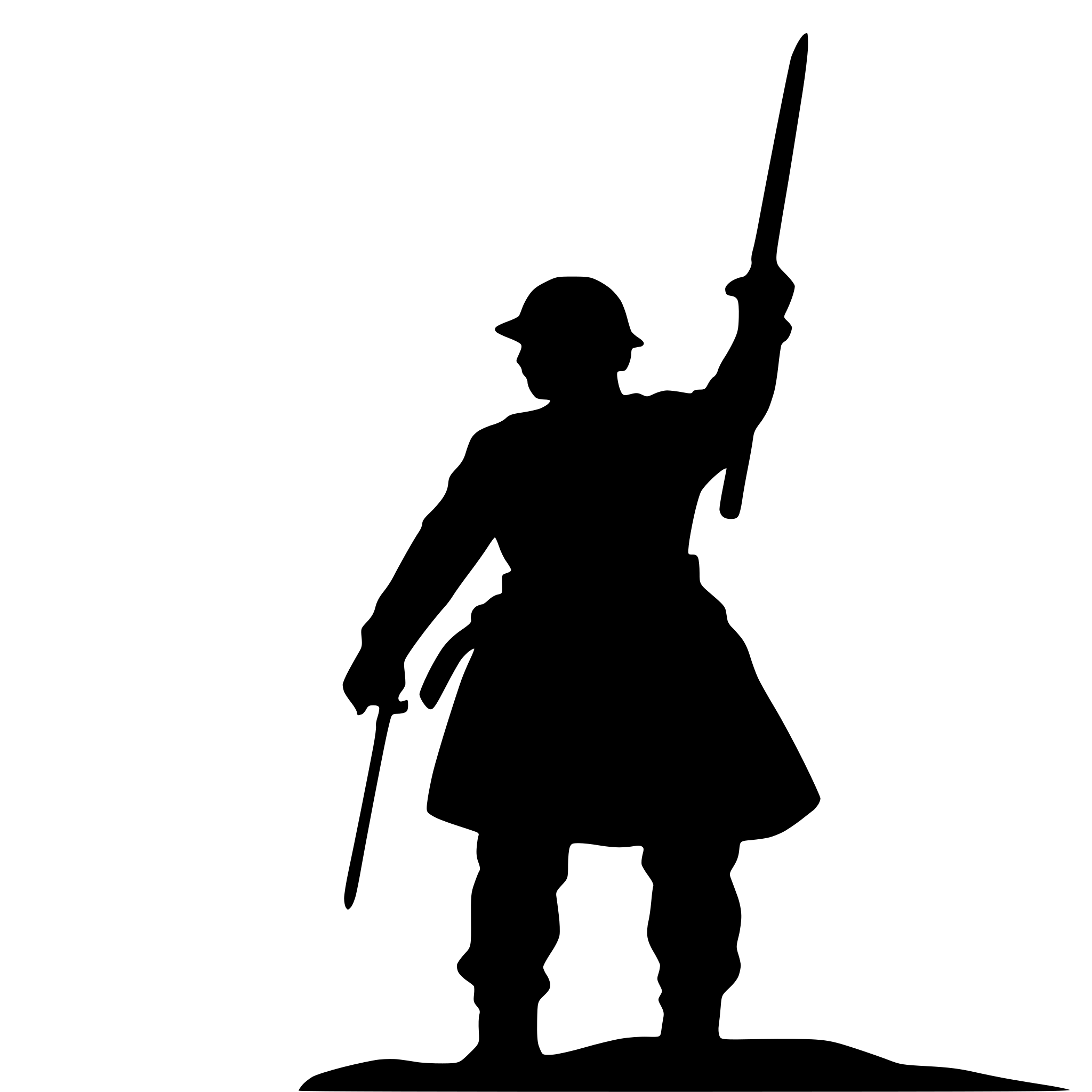 AI-generated SVG of a world war 1 soldier holding aloft a sword AI-generated SVG of a world war 1 soldier holding aloft a sword