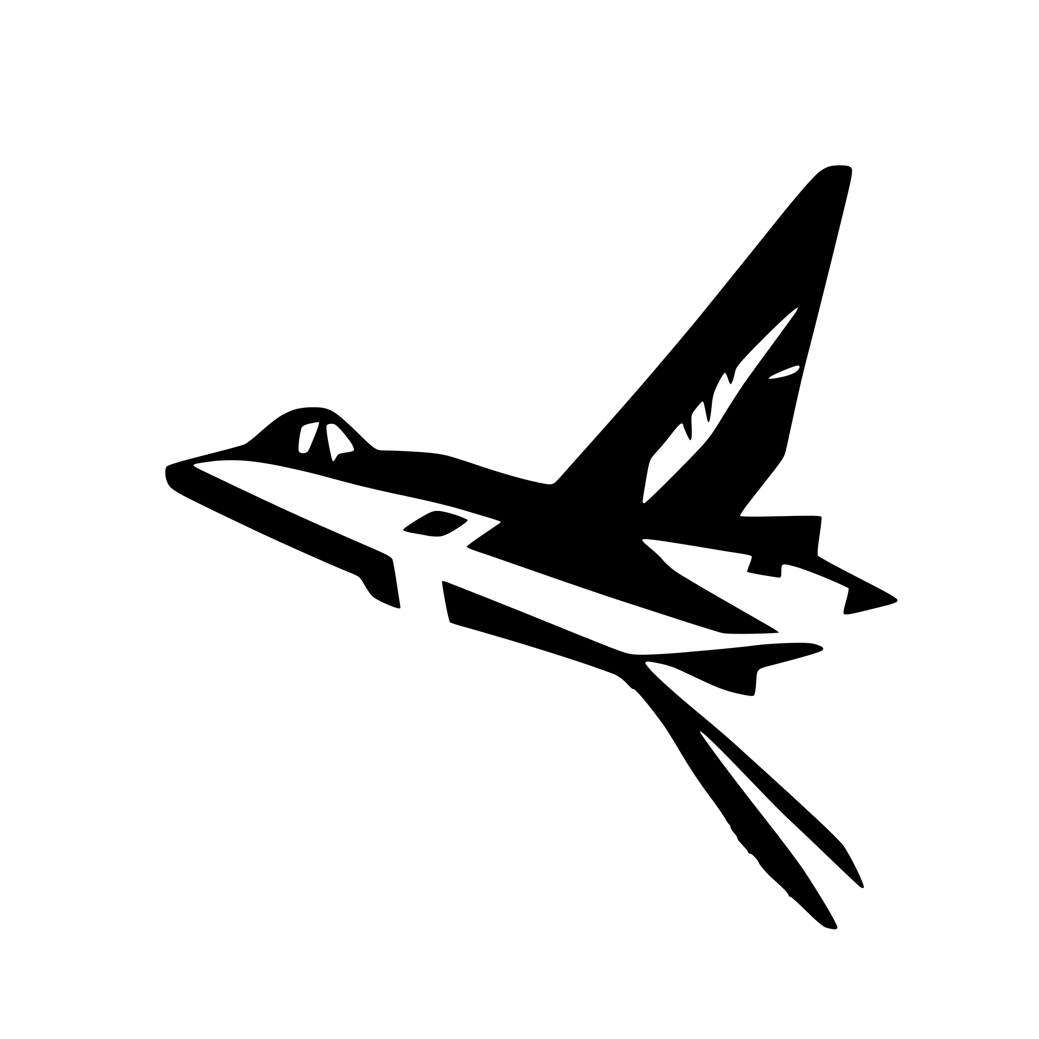 AI-generated SVG of a jet flying