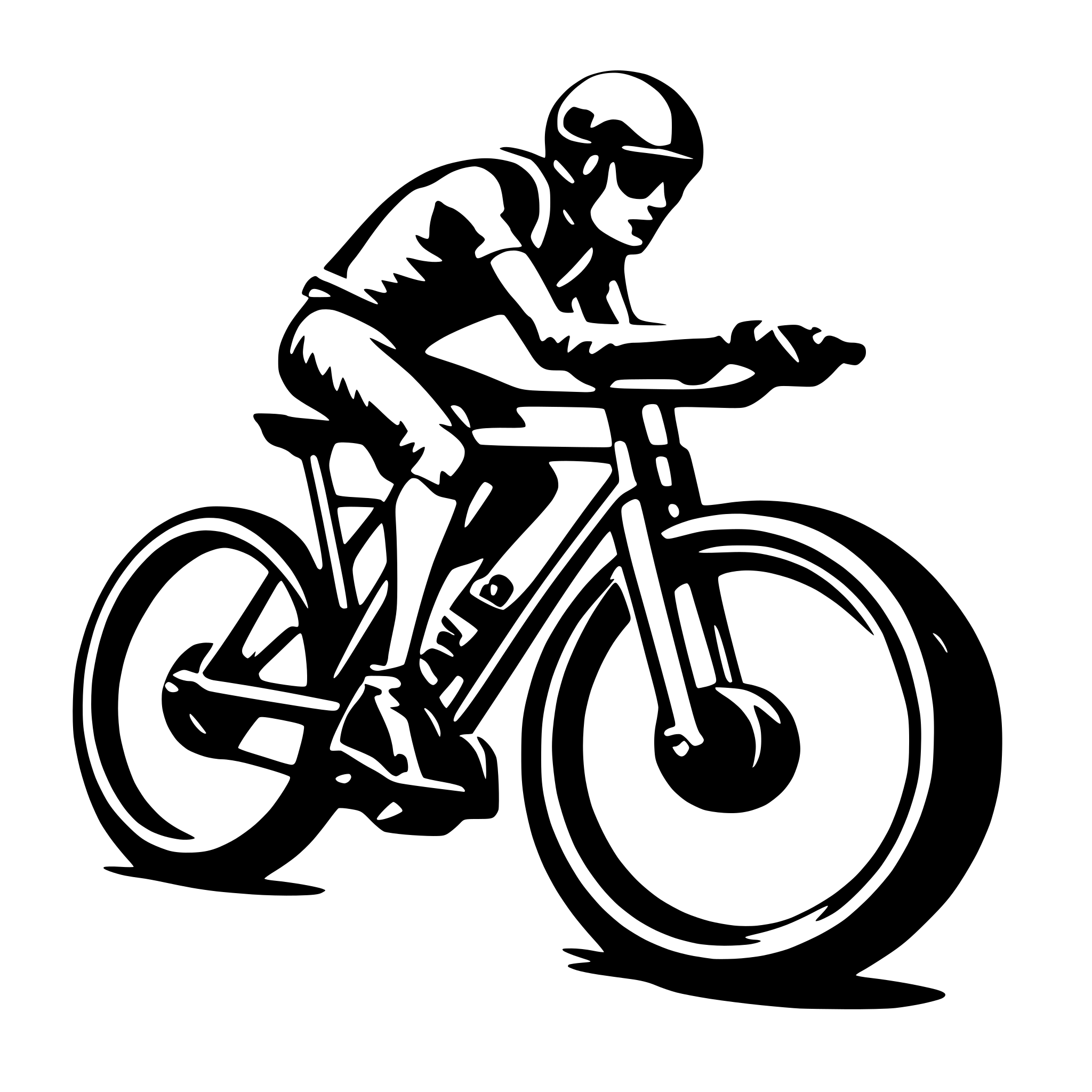 AI-generated SVG of 'racing bike'